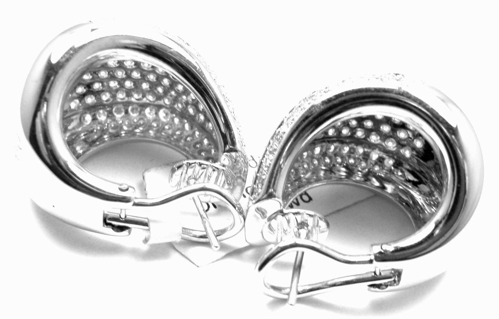 New Authentic Damiani Da Definire 18k White Gold 3.09ct Diamond Earrings $22,900 | Fortrove