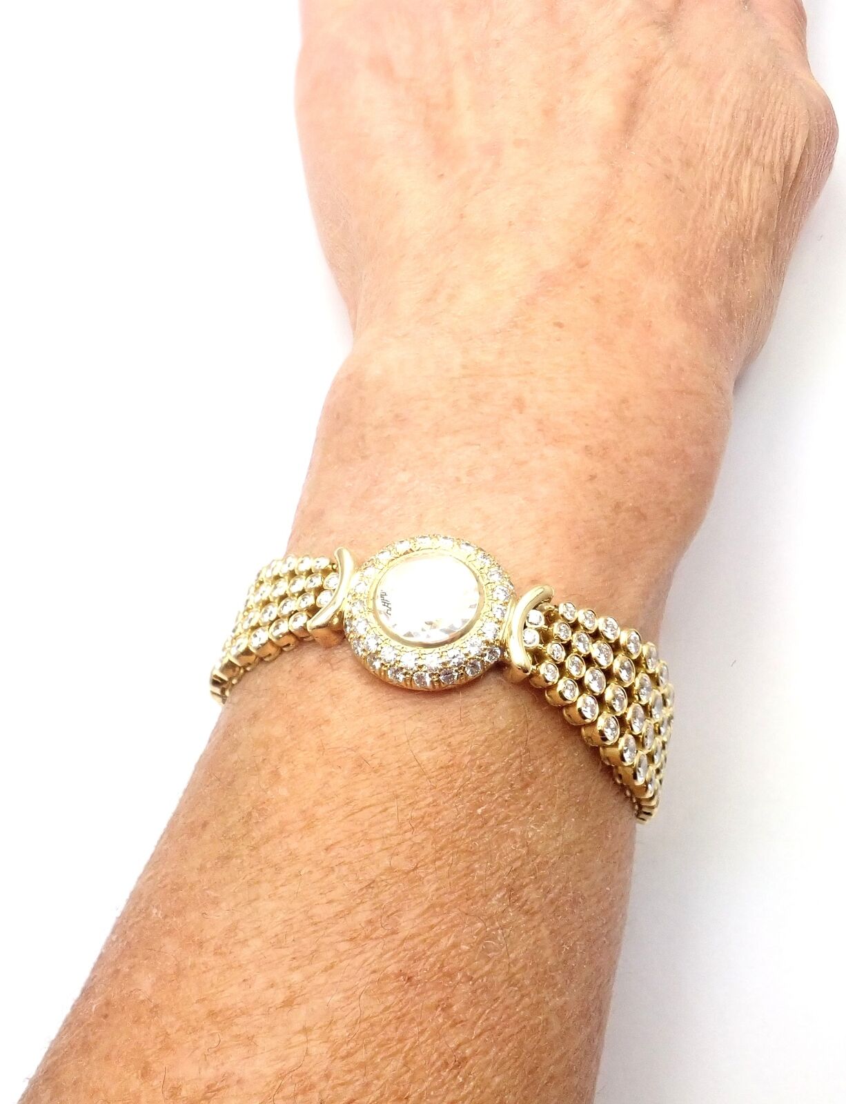 Audemars Piguet Jewelry & Watches:Watches, Parts & Accessories:Watches:Wristwatches Authentic! Vintage Audemars Piguet 18k Yellow Gold 8ct Diamond Ladies Watch