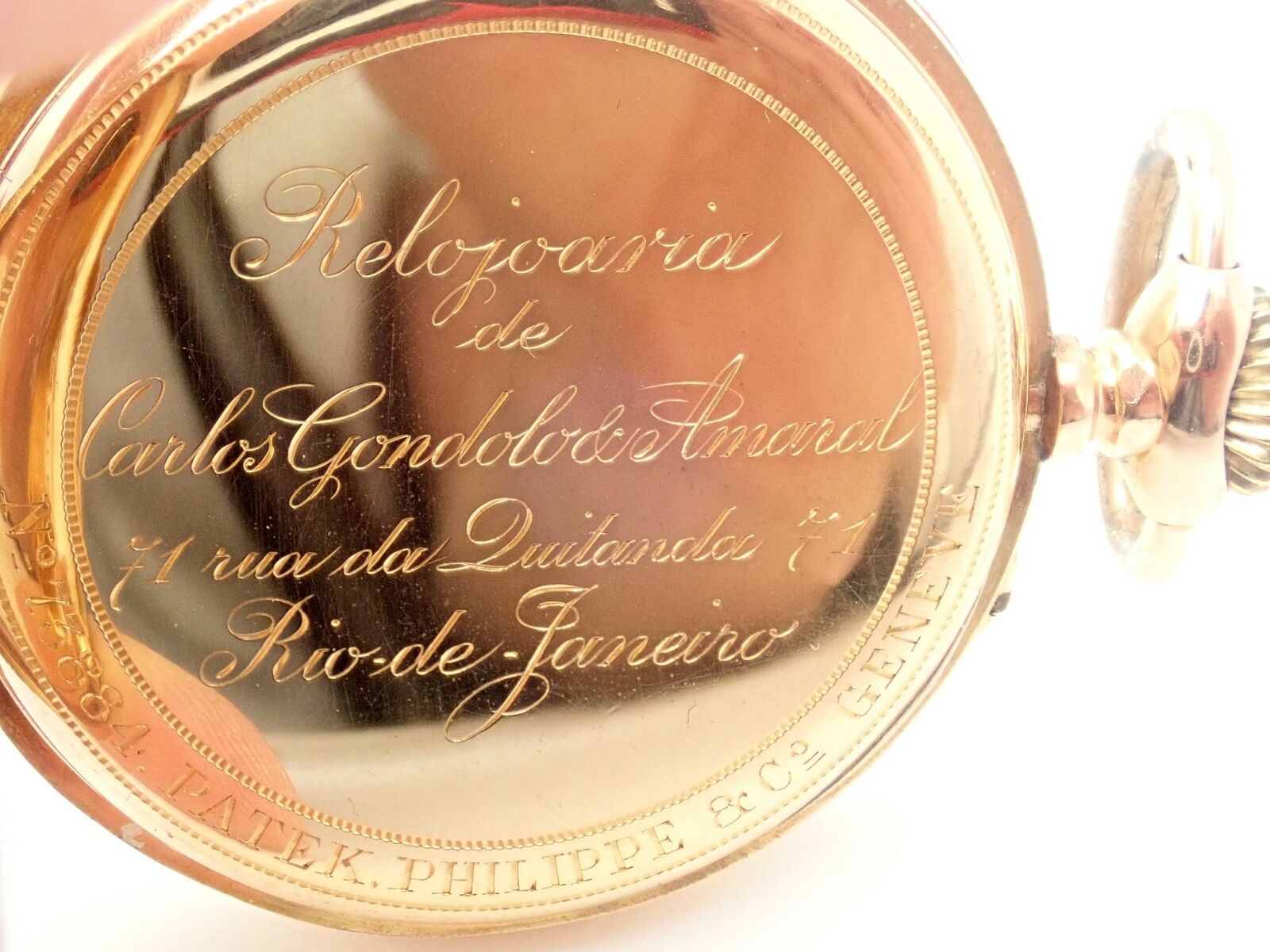 Rare! Patek Philippe 18k Yellow Gold Triple Signed 20s Pocket Watch c. 1890's | Fortrove
