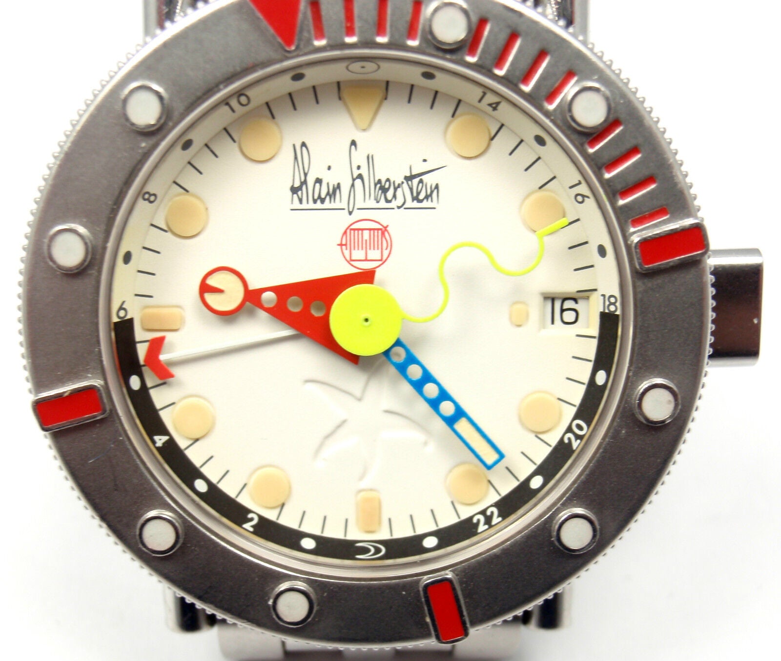 Alain Silberstein Jewelry & Watches:Watches, Parts & Accessories:Watches:Wristwatches LIMITED EDITION! ALAIN SILBERSTEIN MARINE GMT AUTOMATIC  WATCH BOX 1995 048/500