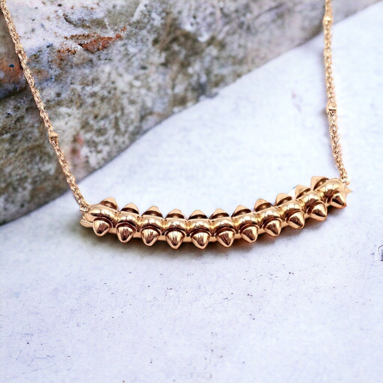 Authentic! Clash De Cartier 18k Rose Gold Large Necklace | Fortrove