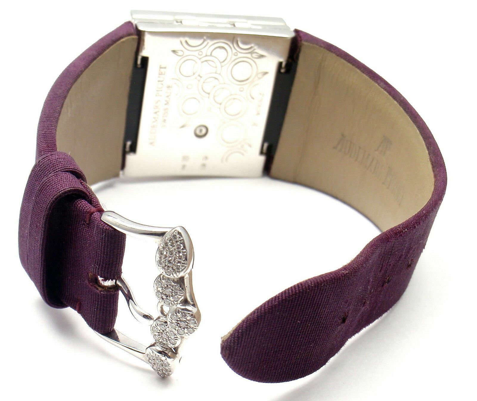 Rare! Authentic Audemars Piguet Danae 18k White Gold Diamond Satin Ladies Watch | Fortrove