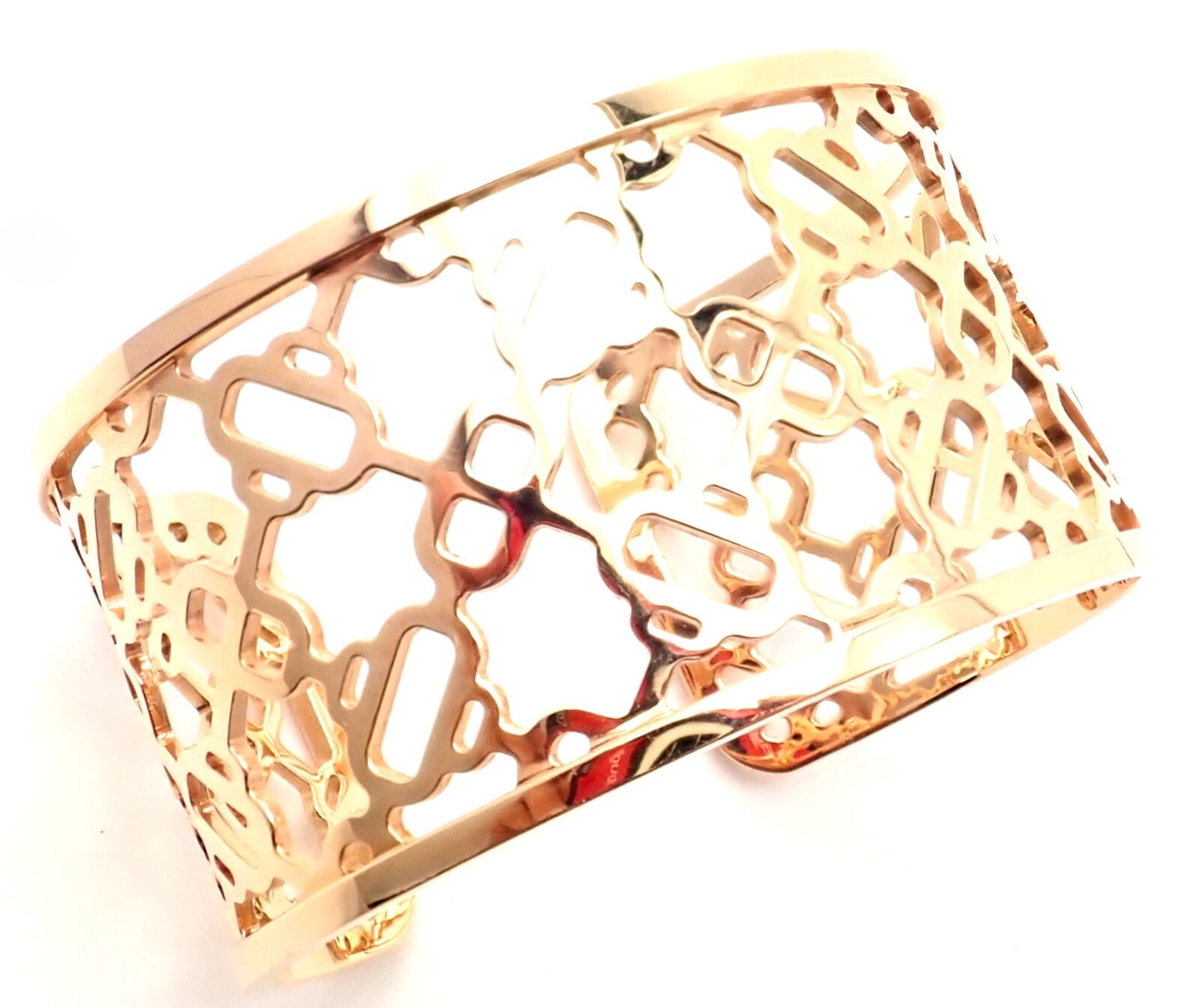 Hermes Jewelry & Watches:Fine Jewelry:Bracelets & Charms Authentic! Hermes 18k Rose Gold Chaine d'Ancre Passerelle Cuff Bangle Bracelet