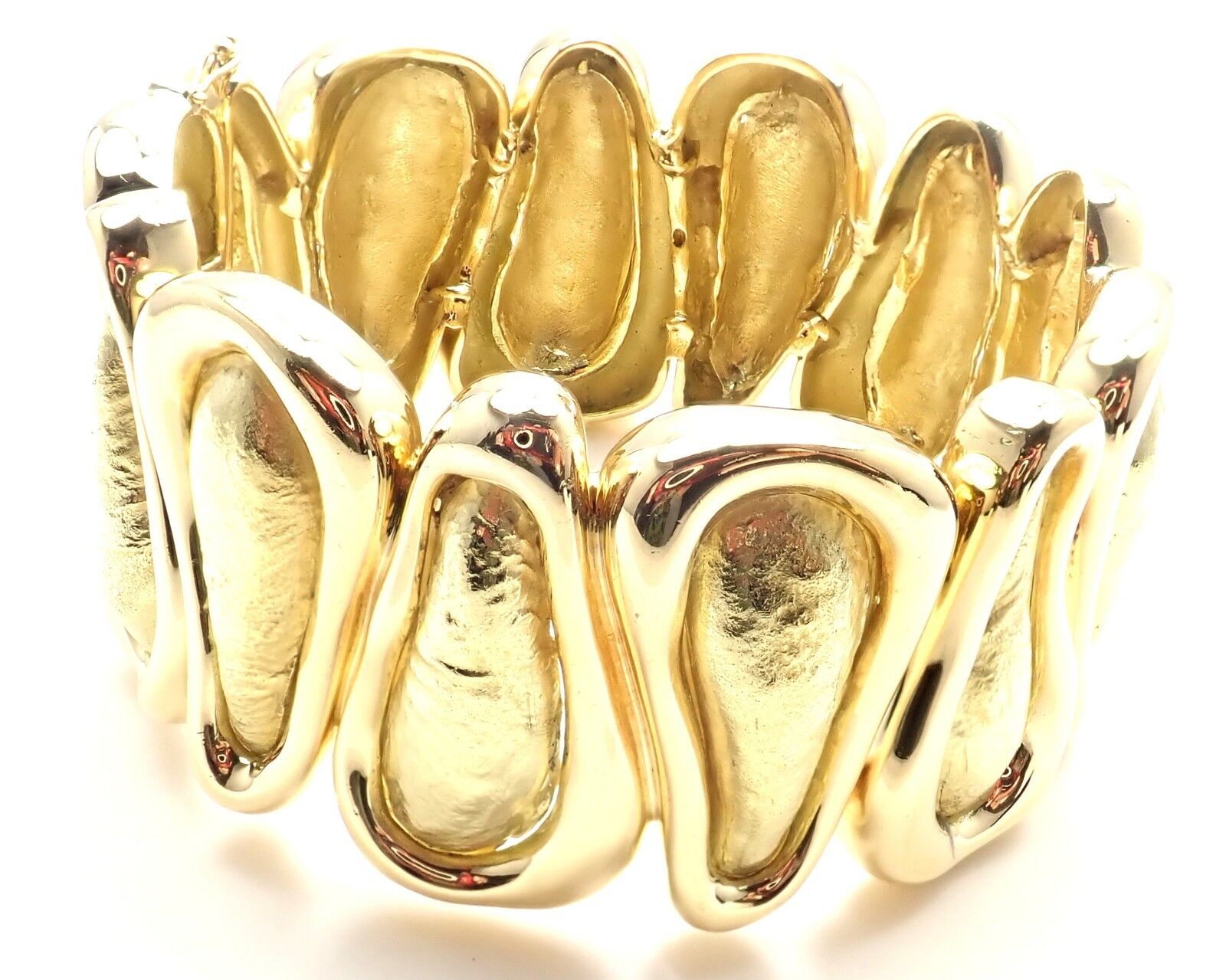Tiffany & Co. Jewelry & Watches:Fine Jewelry:Bracelets & Charms Rare! Authentic Tiffany & Co 18k Yellow Gold Wide Bangle Bracelet