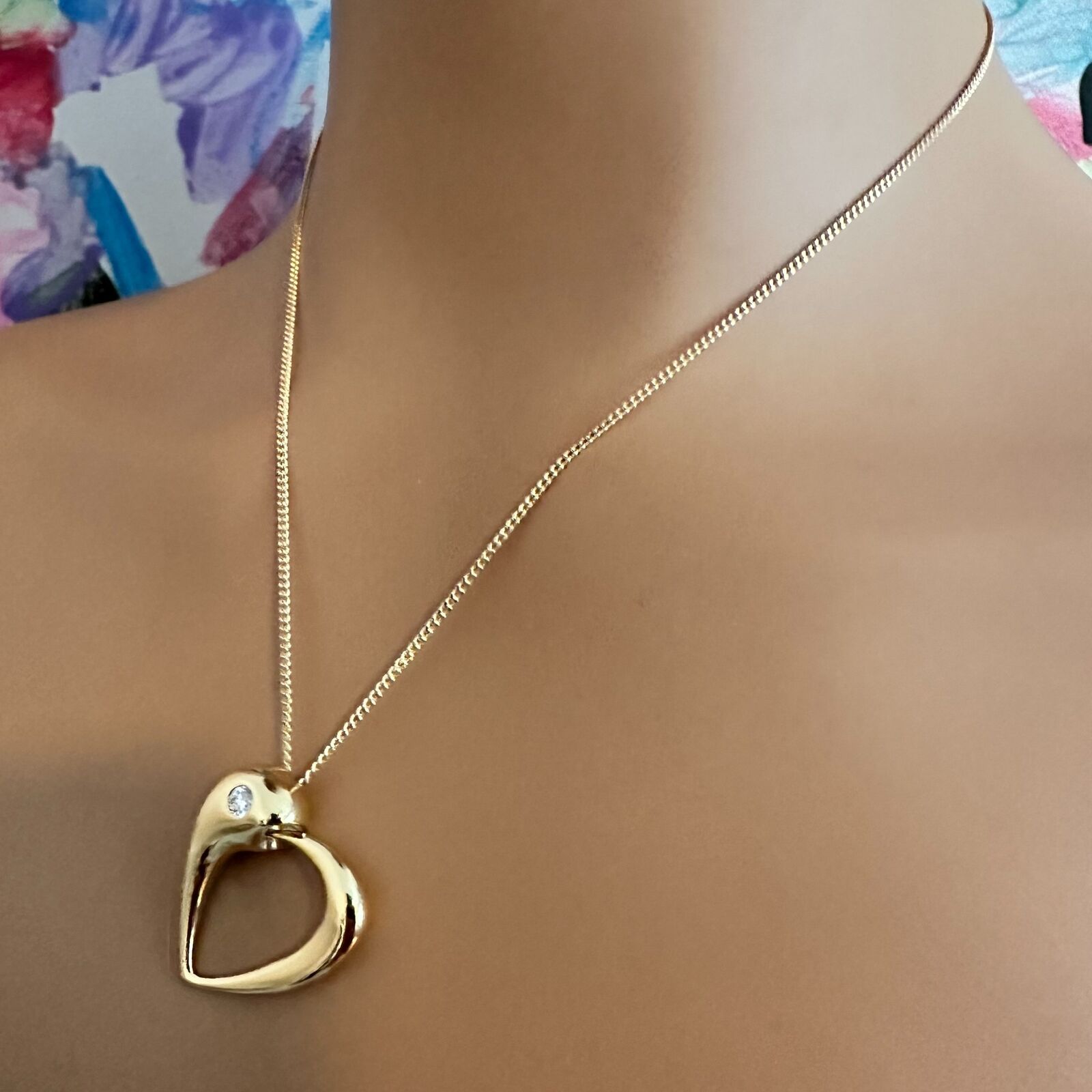 Rare Georg Jensen 18K Yellow Gold Diamond Snake Eating Tail Ouroboros Necklace | Fortrove