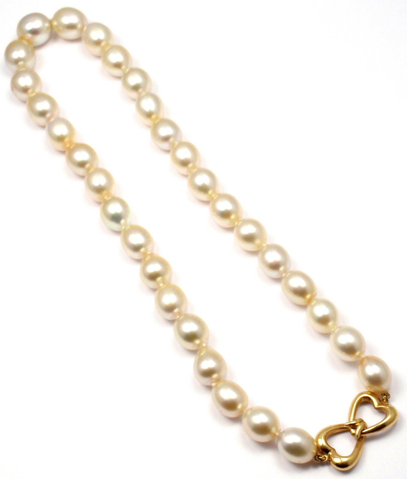 Rare! Authentic Andrew Clunn 18k Yellow Gold Golden Tahitian Pearl Necklace | Fortrove