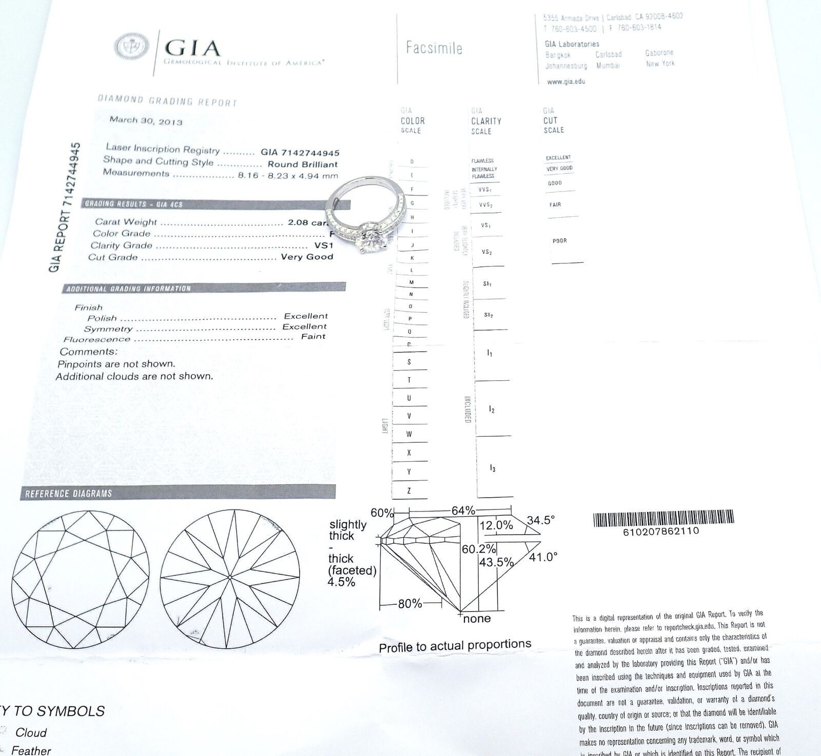 Authentic! Bulgari Bvlgari Platinum 4.04ct VS1 F Diamond Engagement Ring GIA | Fortrove