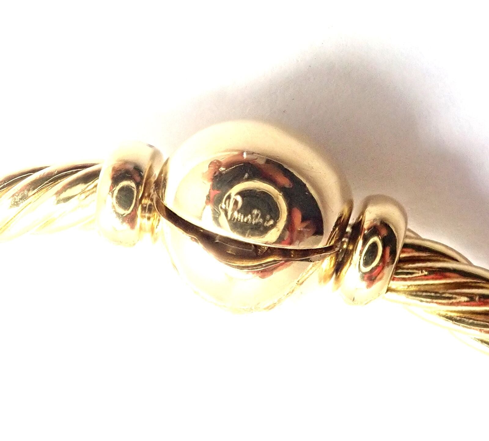 Rare! Authentic Pomellato 18k Yellow & White Gold Cinema Charm Bracelet | Fortrove