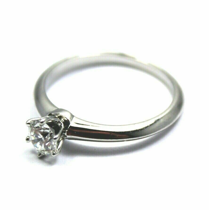 Authentic Tiffany & Co. Platinum 0.39ct Diamond F/VS1 Engagement Ring 6 Cert | Fortrove