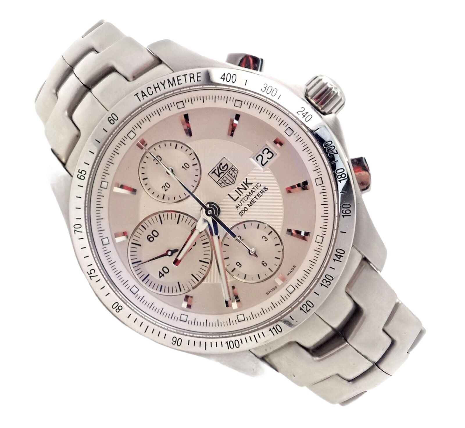 Authentic Tag Heuer Link Automatic Calibre 16 Cjf2111-0 Exhibition