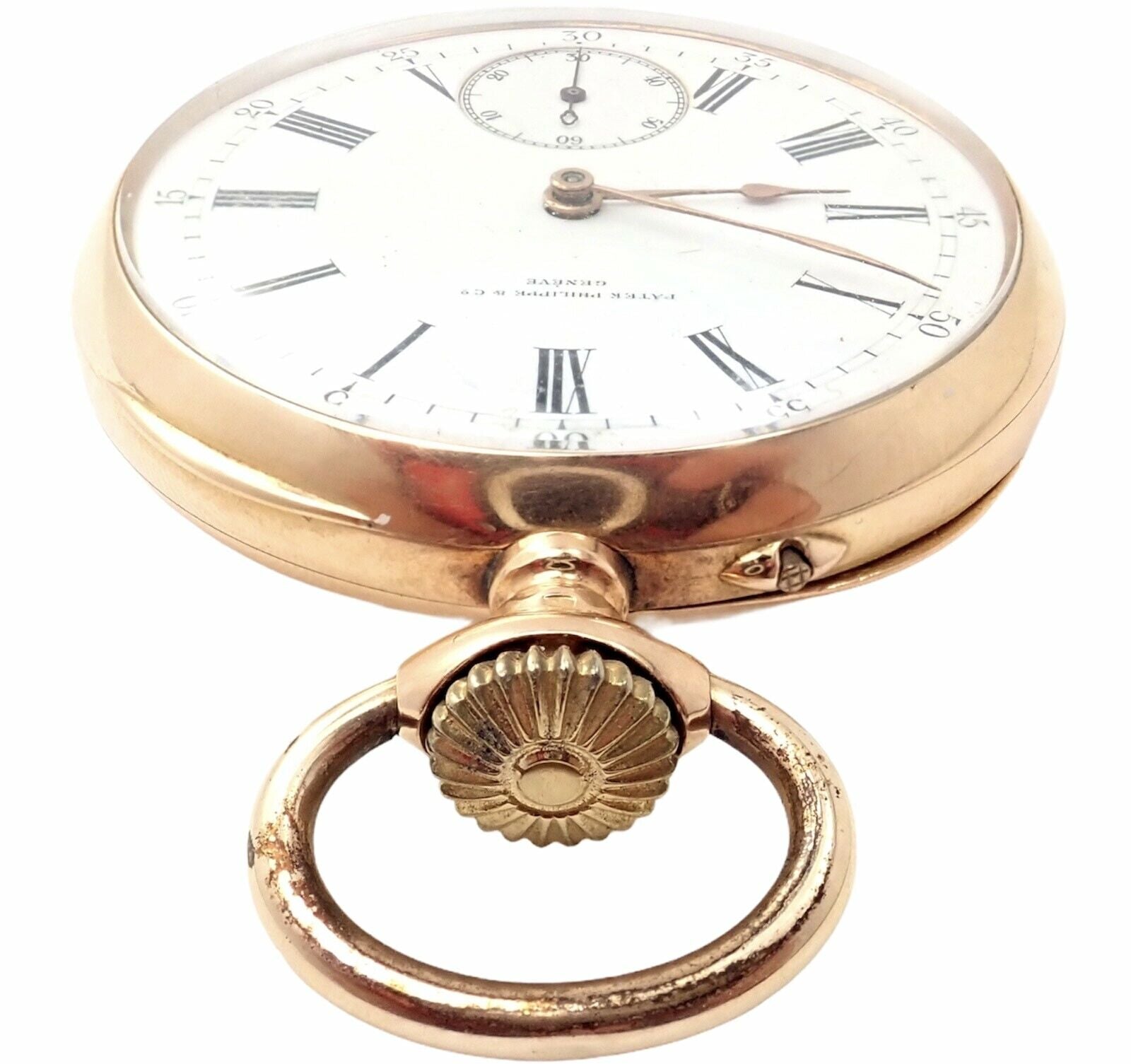 Rare! Patek Philippe 18k Yellow Gold Triple Signed 20s Pocket Watch c. 1890's | Fortrove