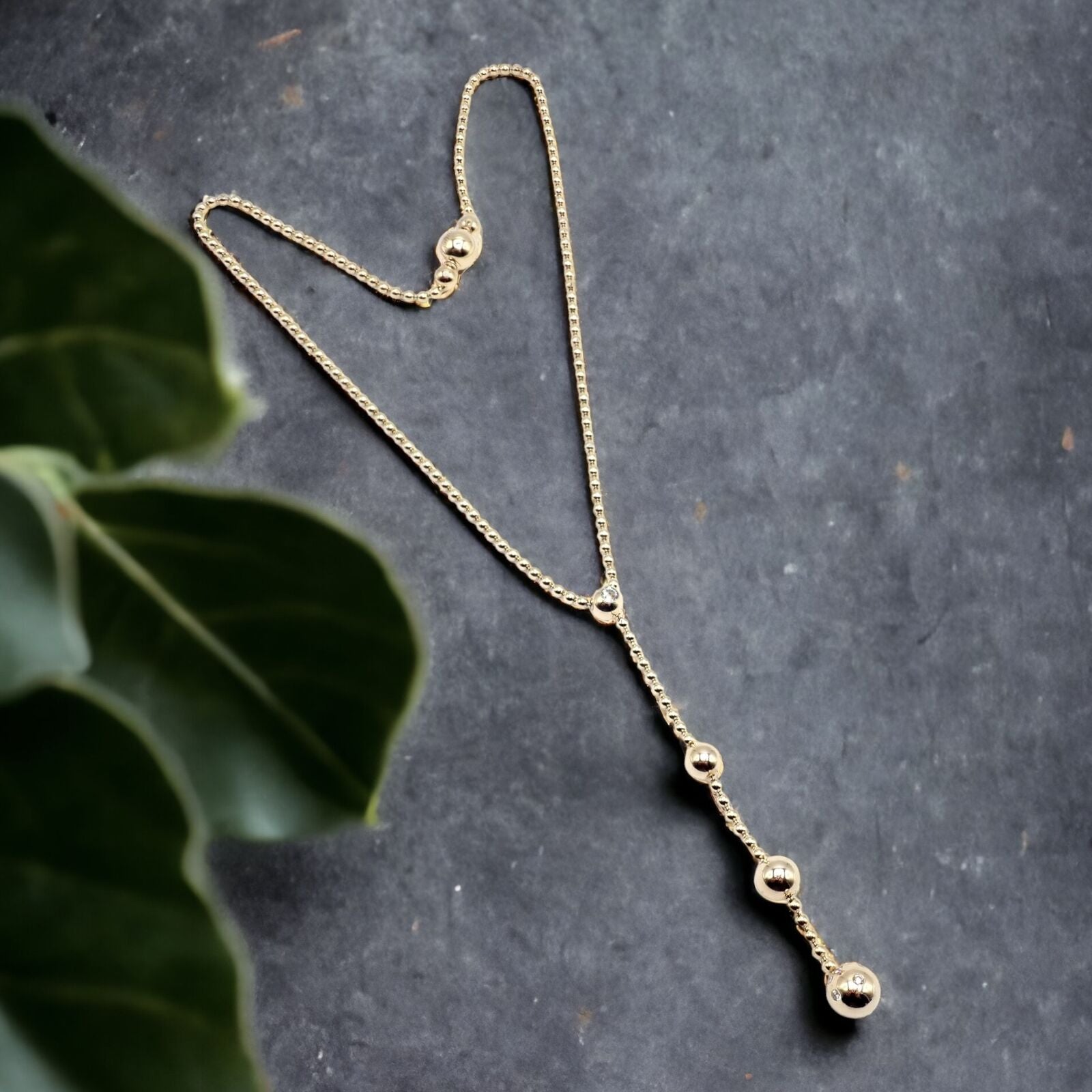 Authentic! Cartier Draperie de Decollate 18k Yellow Gold Diamond Necklace | Fortrove