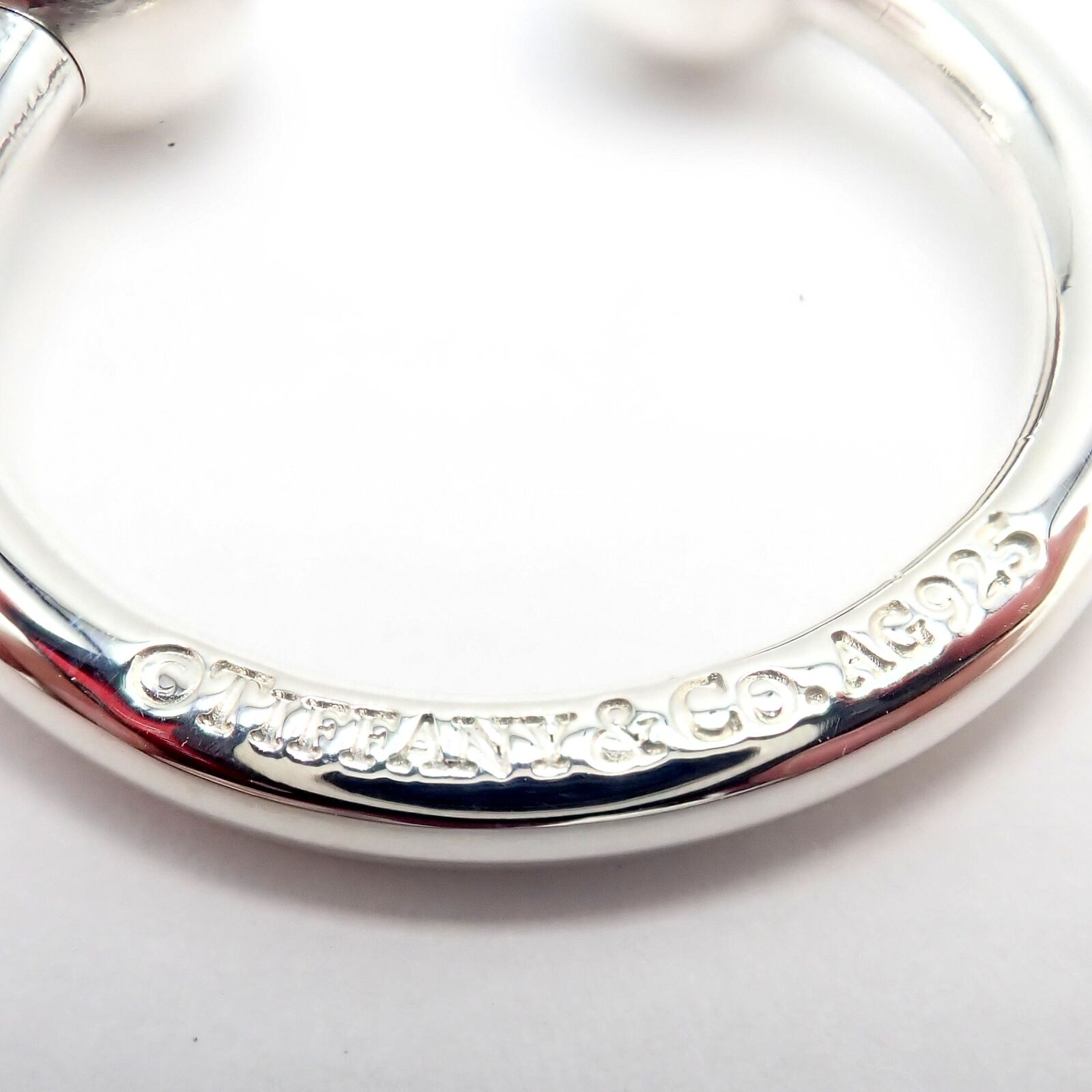 Authentic! Vintage Tiffany & Co. Silver Classic Ball Keychain Keyring | Fortrove
