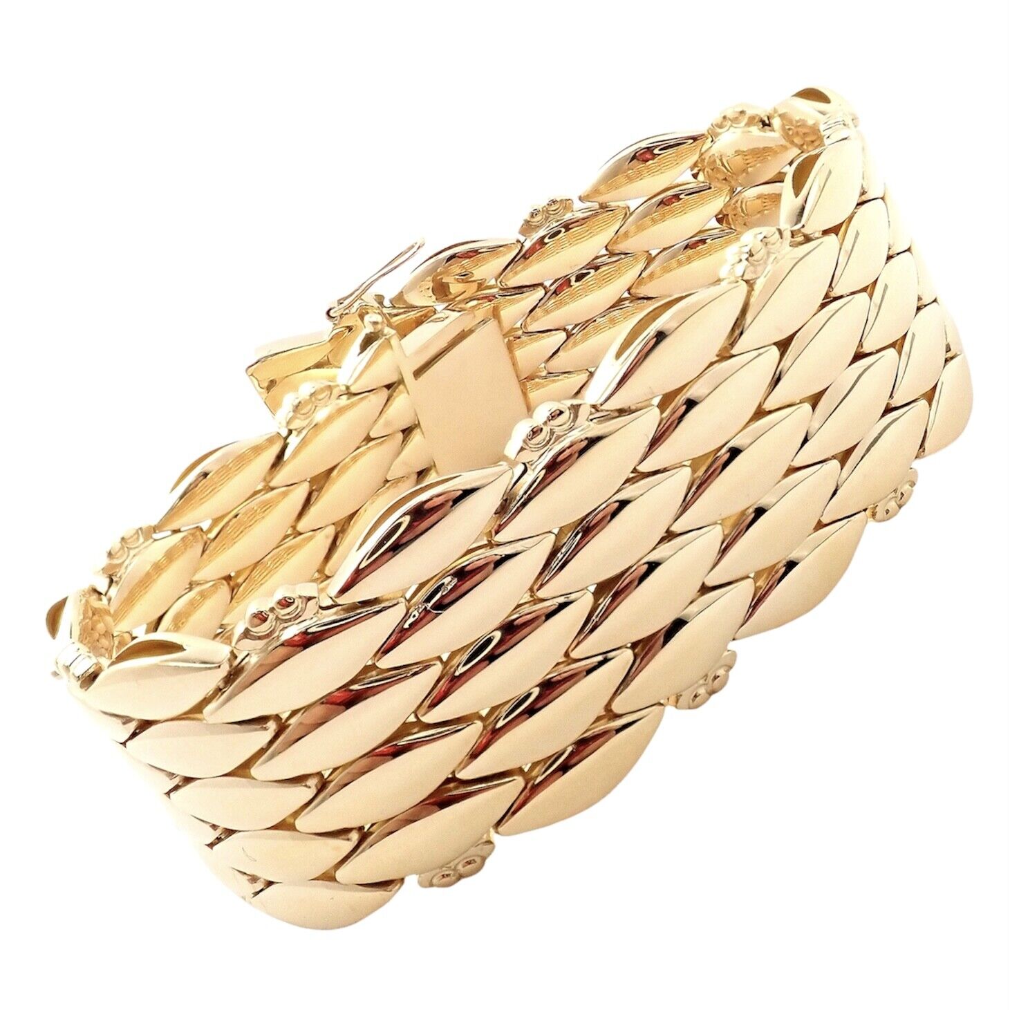 Rare! Georg Jensen by Harald Nielsen 18K Yellow Gold Bracelet 1930's 1086 | Fortrove