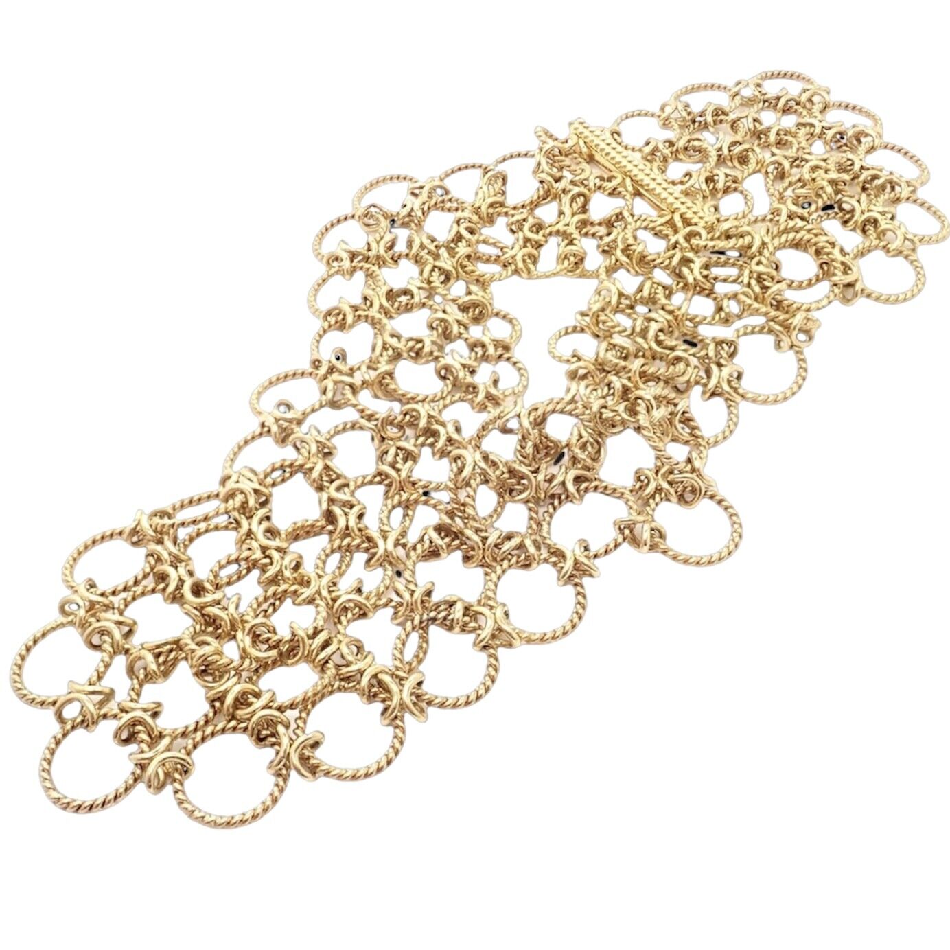 Verdura Jewelry & Watches:Fine Jewelry:Necklaces & Pendants Authentic! Verdura Lace 18k Yellow Gold Necklace