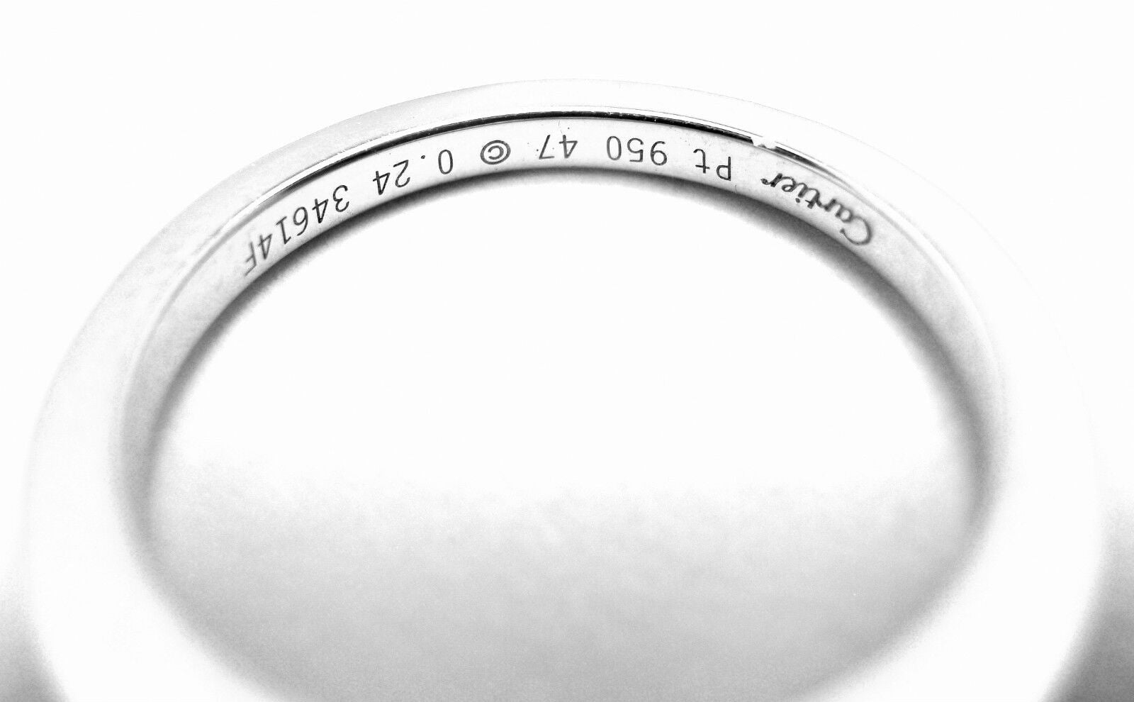 Authentic! Cartier Ballerine Platinum .24ct Diamond Engagement Ring Box Paper | Fortrove