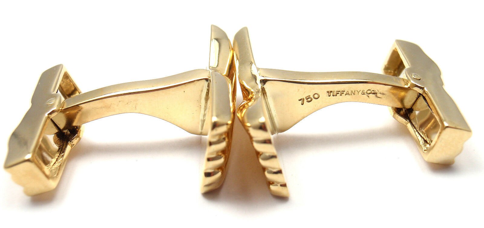 Tiffany & Co. Jewelry & Watches:Men's Jewelry:Cufflinks Authentic! Rare Vintage Tiffany & Co 18k Yellow Gold Cufflinks