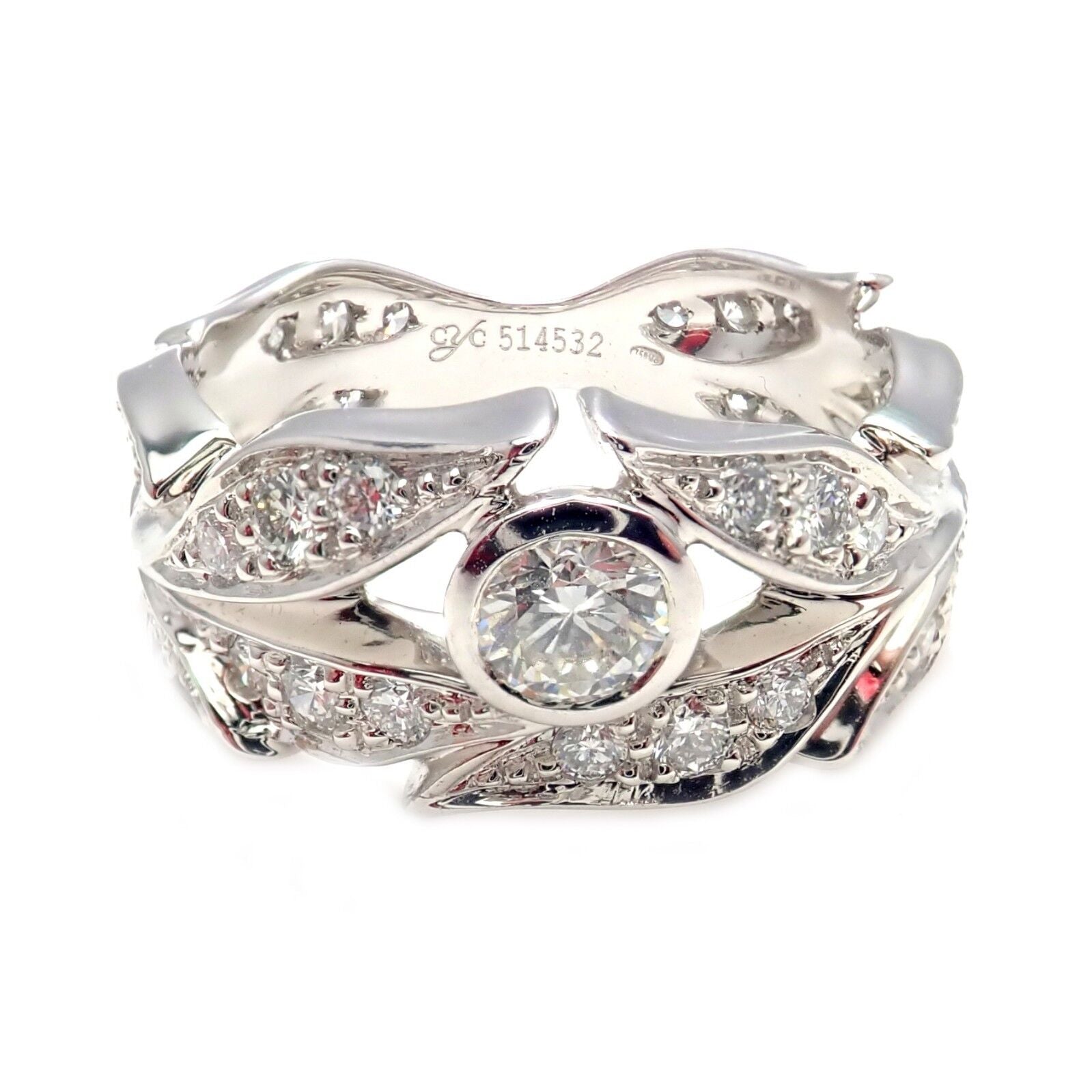 Authentic Carrera Y Carrera 18k Mi Princes Greco Roman Diamond Crown Ring 6.75 | Fortrove