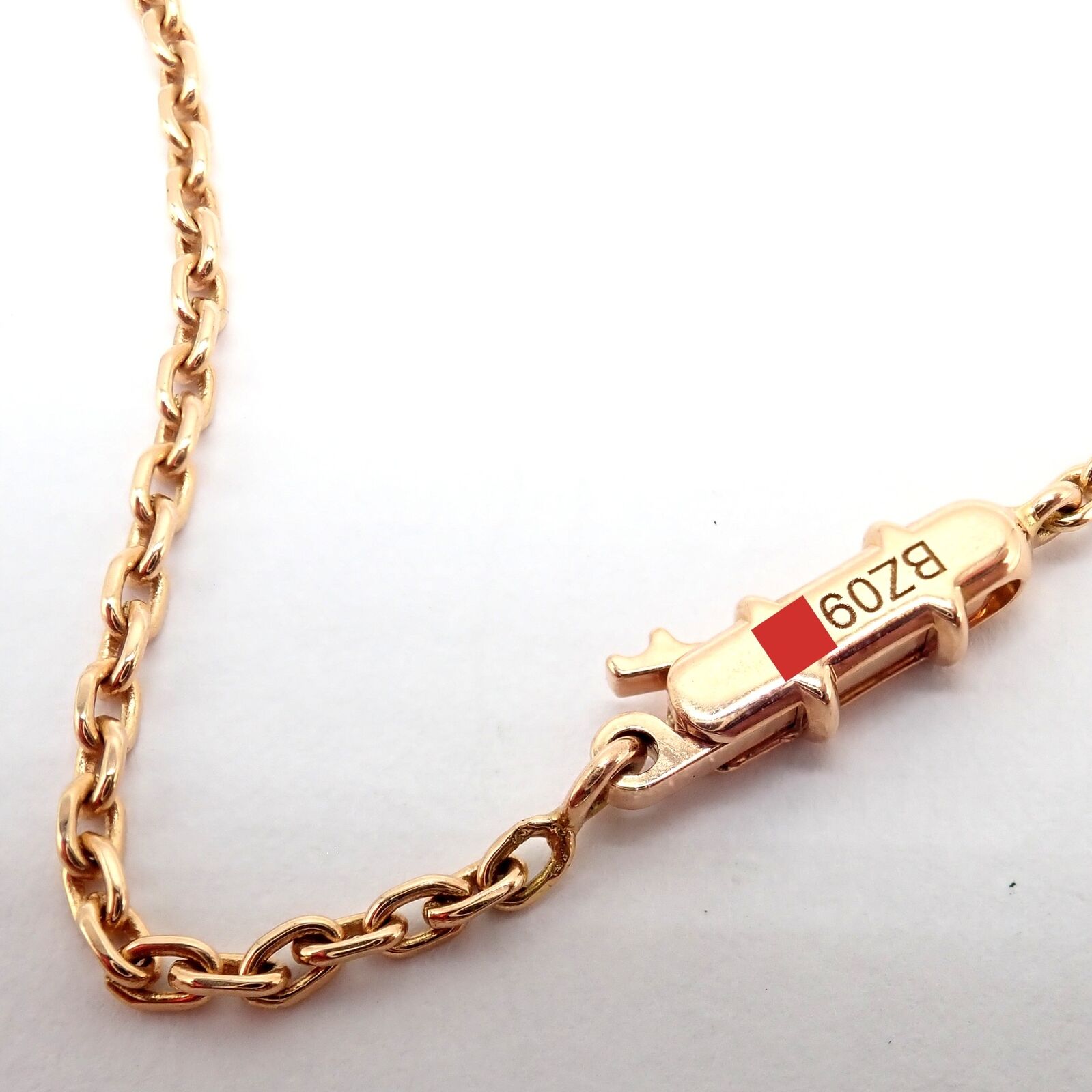 Rare! Authentic Cartier 18k Rose Gold Turquoise Diamond Delices De Goa Necklace | Fortrove