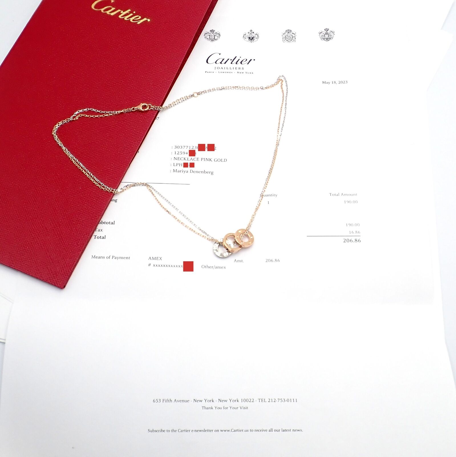 Cartier Jewelry & Watches:Fine Jewelry:Necklaces & Pendants Authentic Cartier 18k White Gold 6 Diamond Love Trio Necklace