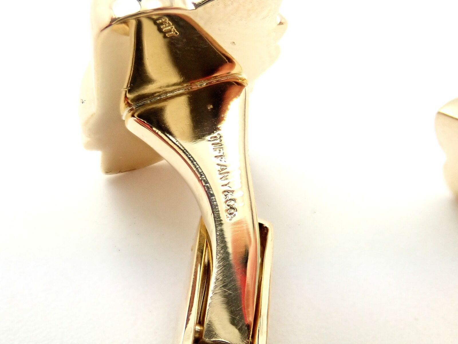 Rare! Authentic Tiffany & Co 18k Yellow Gold Double Bar Cufflinks | Fortrove