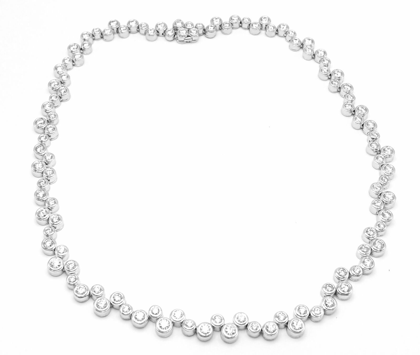 Authentic! Tiffany & Co Bubbles Platinum 10ct Diamond Necklace | Fortrove