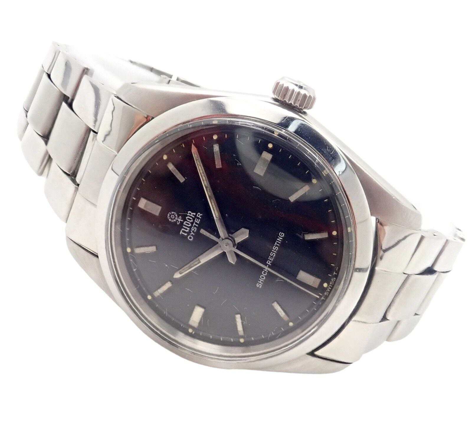 Rolex Tudor Jewelry & Watches:Watches, Parts & Accessories:Watches:Wristwatches Authentic Vintage! Rolex Tudor Stainless Steel Manual Oyster Rose Logo Watch