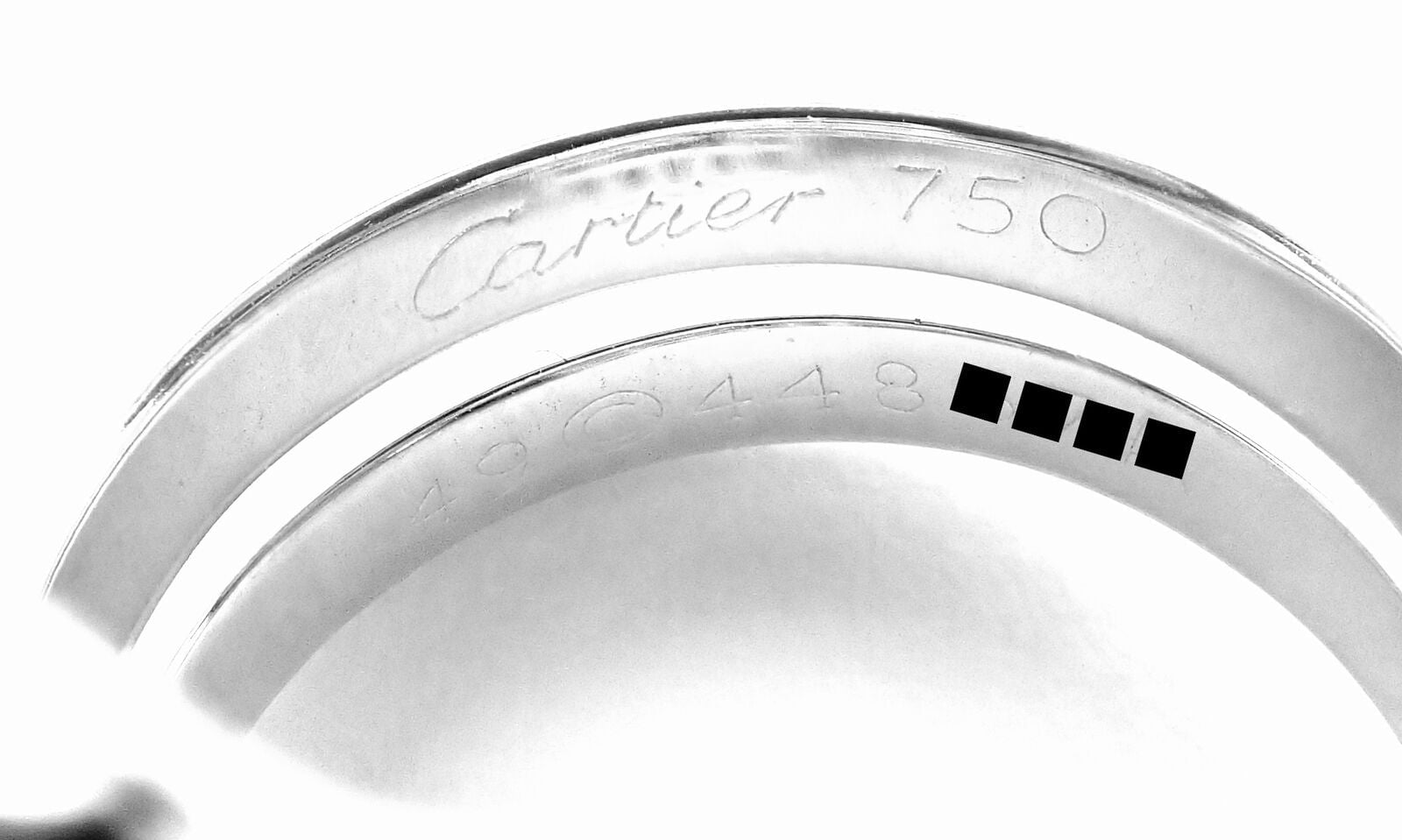 Authentic! Cartier Le Baiser Du Dragon 18k White Gold Diamond Ruby Ring Paper | Fortrove