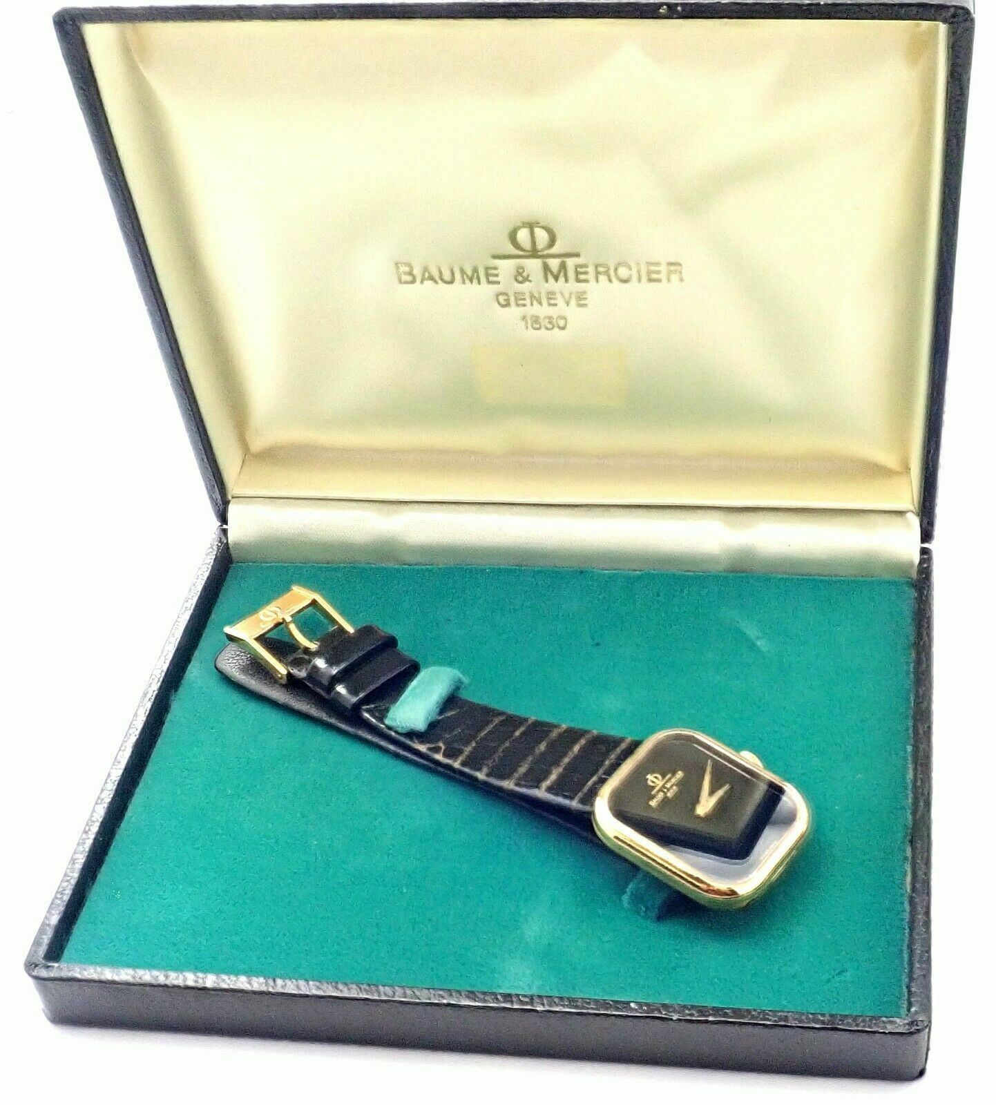 Baume & Mercier Jewelry & Watches:Watches, Parts & Accessories:Watches:Wristwatches Authentic! Baume & Mercier 18k Yellow Gold Manual Wind Watch 38304
