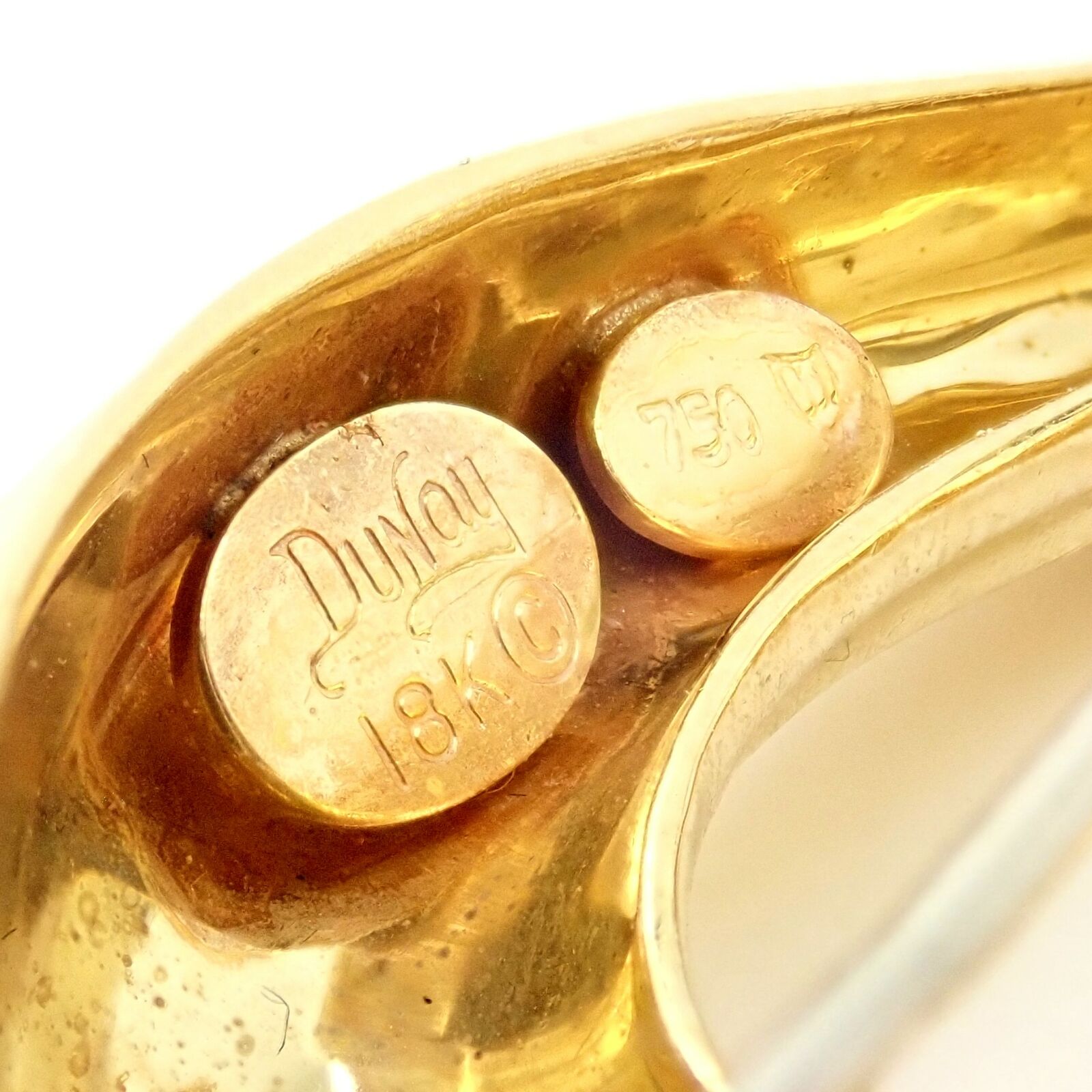 Rare! Authentic Henry Dunay 18k Yellow Gold Abstract Pin Brooch | Fortrove