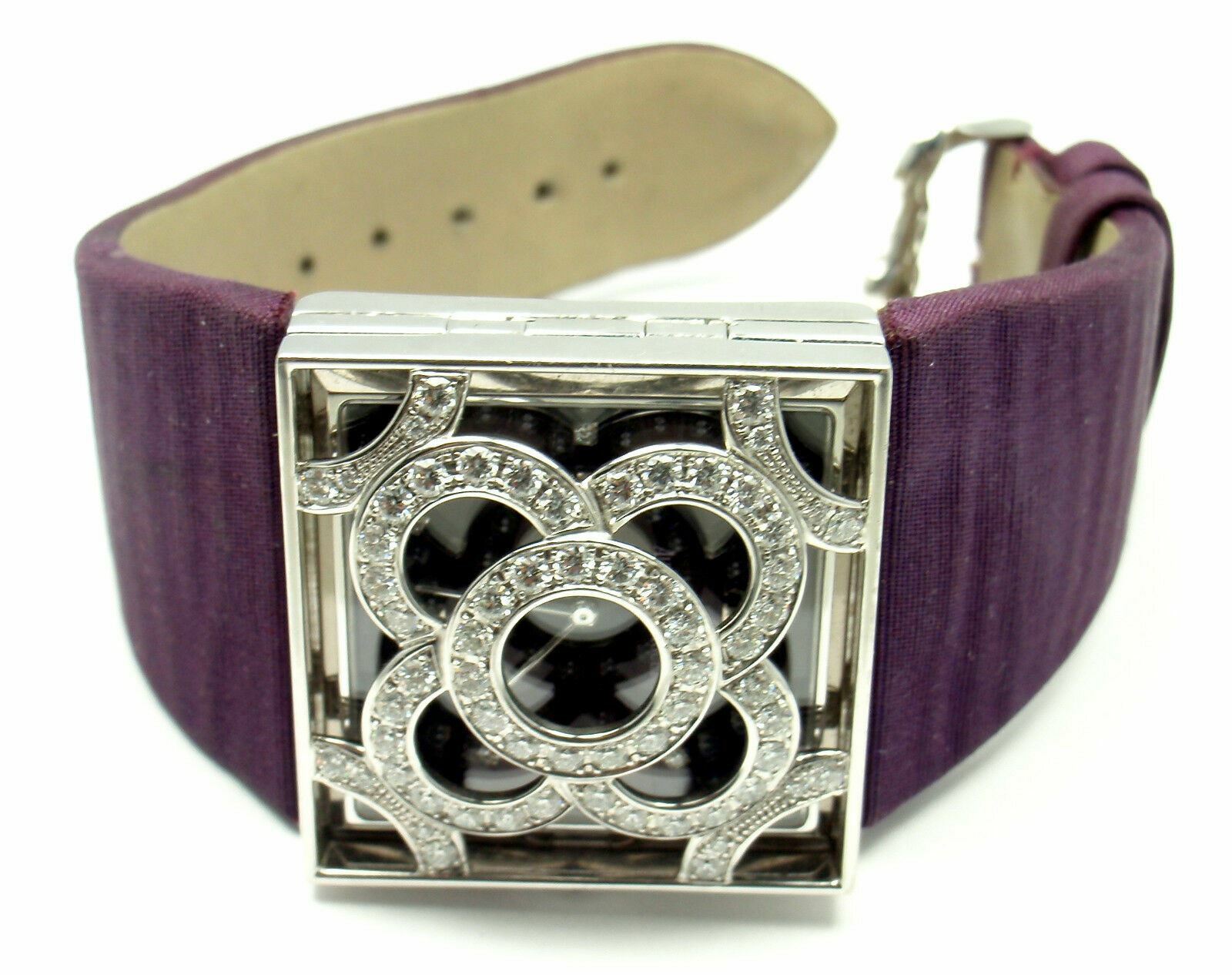 Rare! Authentic Audemars Piguet Danae 18k White Gold Diamond Satin Ladies Watch | Fortrove