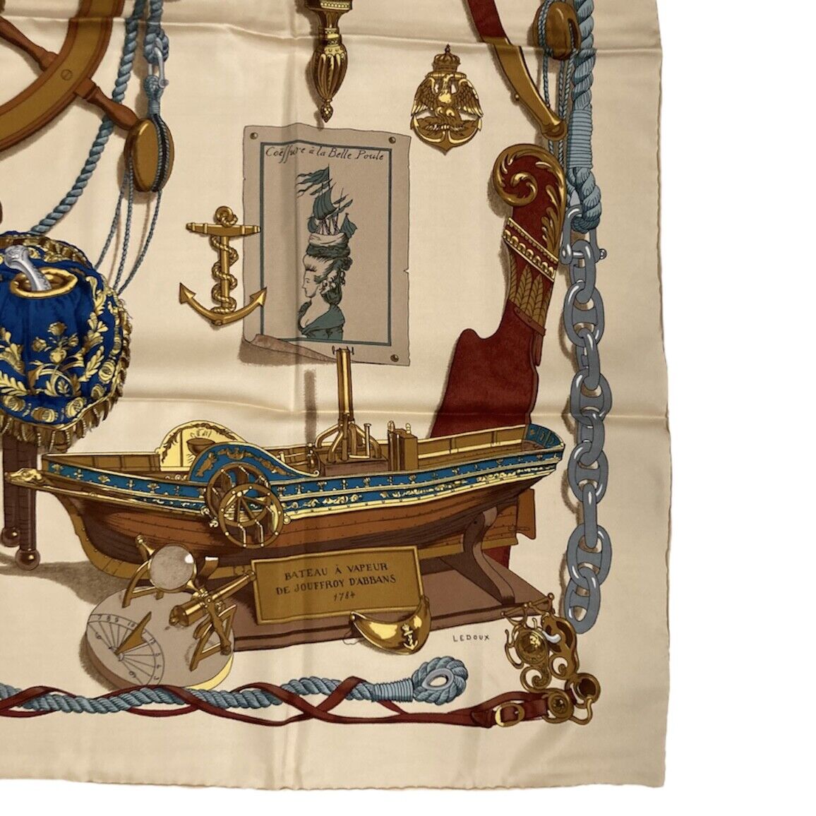 Authentic RARE! Hermes Musee Museum Vintage 90cm Silk Scarf | Fortrove