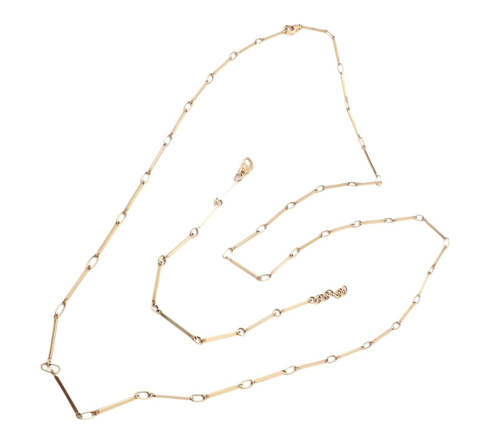 Rare! Vintage Pomellato 18k Rose Gold Long Chain Necklace + Bracelet Set 38.25" | Fortrove