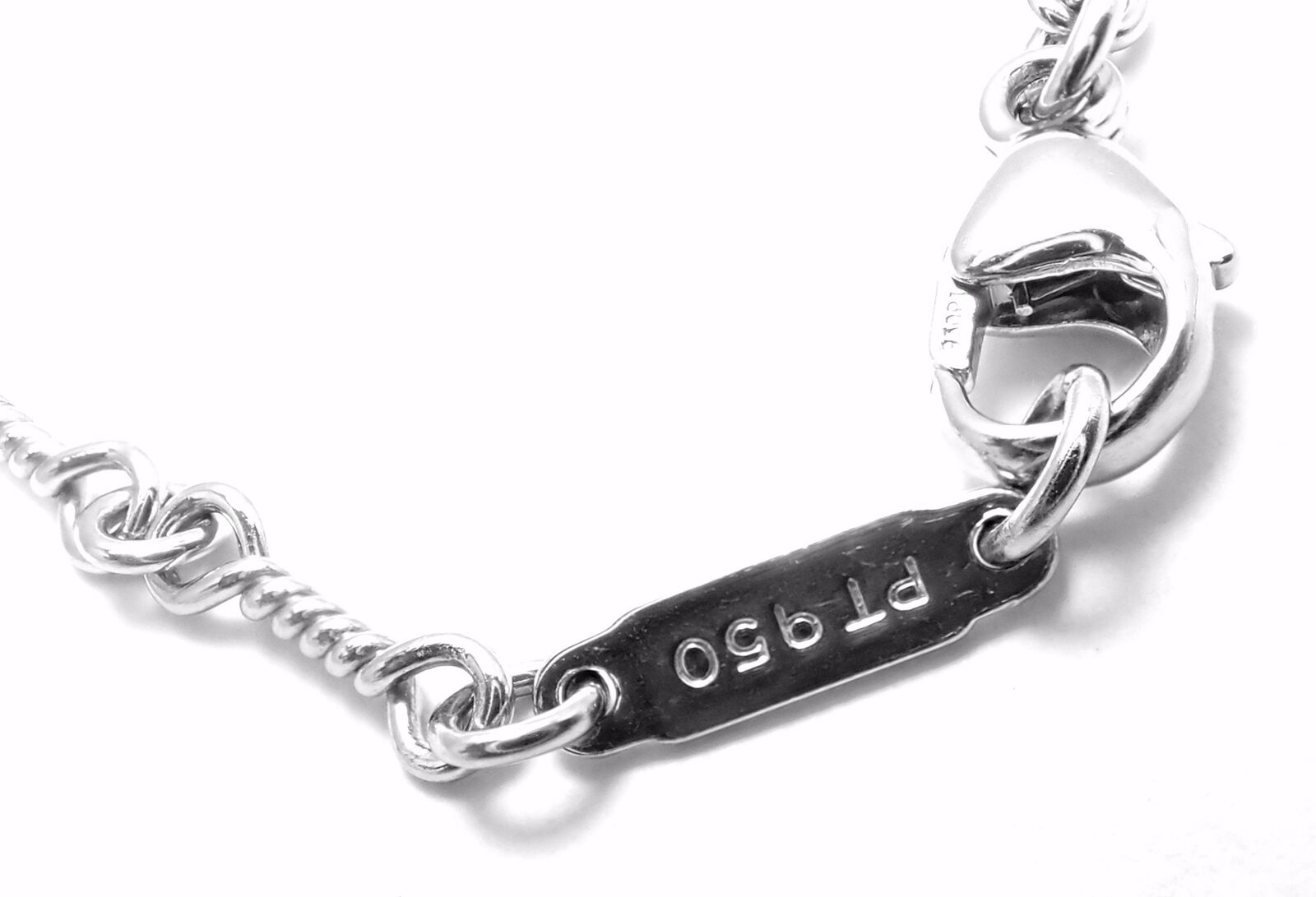 Authentic! Tiffany & Co Platinum Diamond Open Heart Pendant Necklace | Fortrove