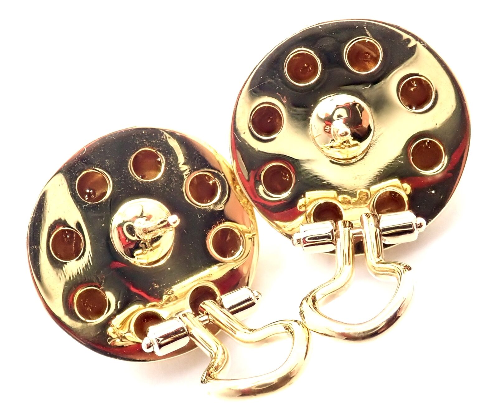 Rare! Authentic Tiffany & Co 18k Yellow Gold Diamond Earrings | Fortrove