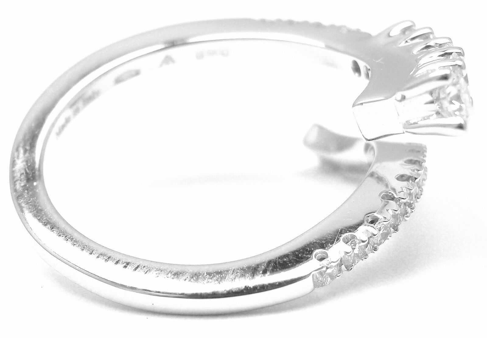 New! Authentic Damiani EDEN 18k White Gold Diamond Band Ring | Fortrove