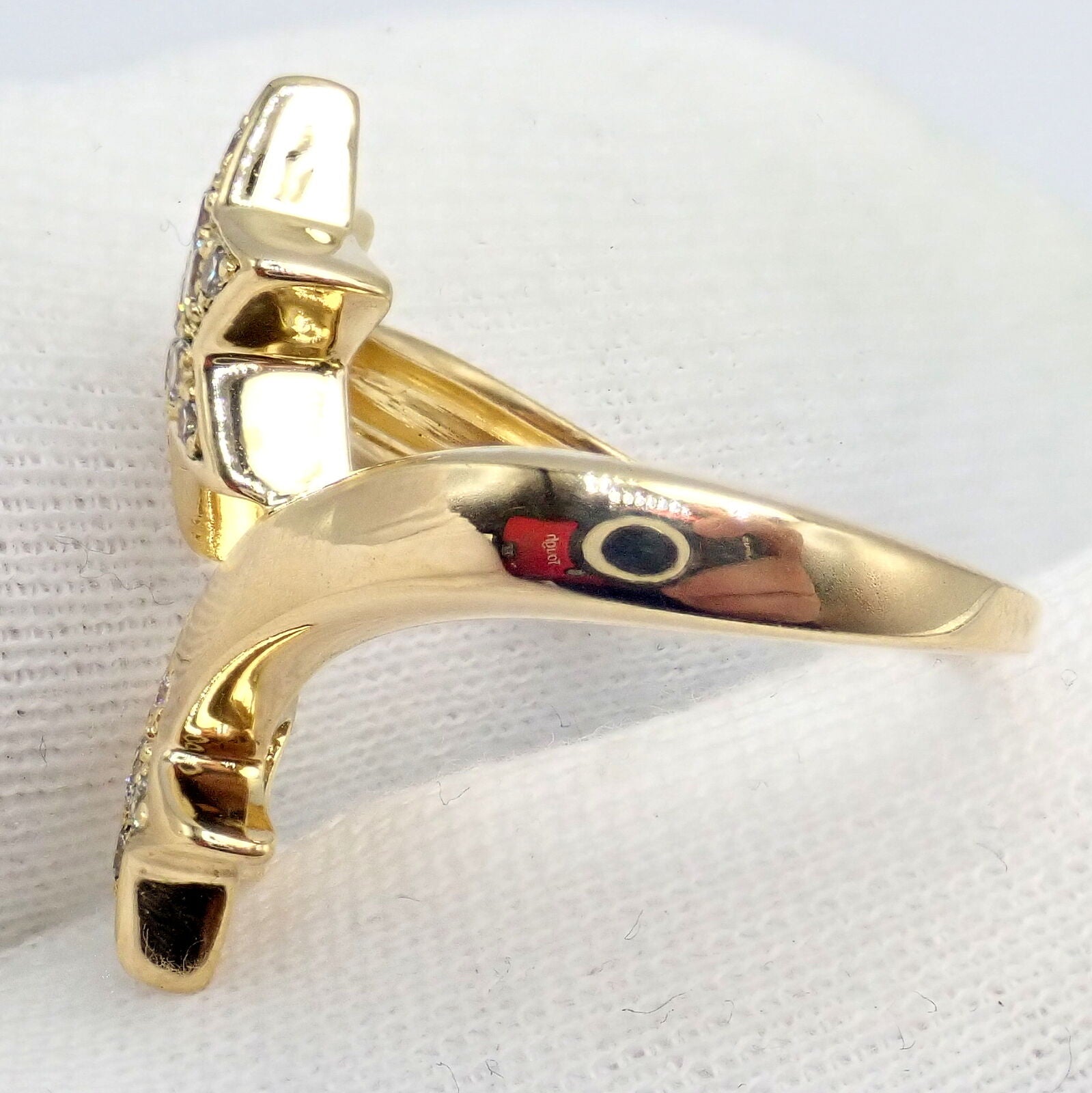 Chanel Comete 18k Yellow Gold Diamond Cocktail Stars Ring sz 6.5 | Fortrove