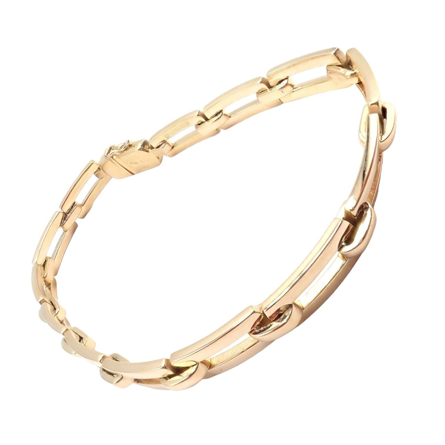 Authentic! Cartier Vintage 18k Yellow Gold Link Bracelet 1993 | Fortrove