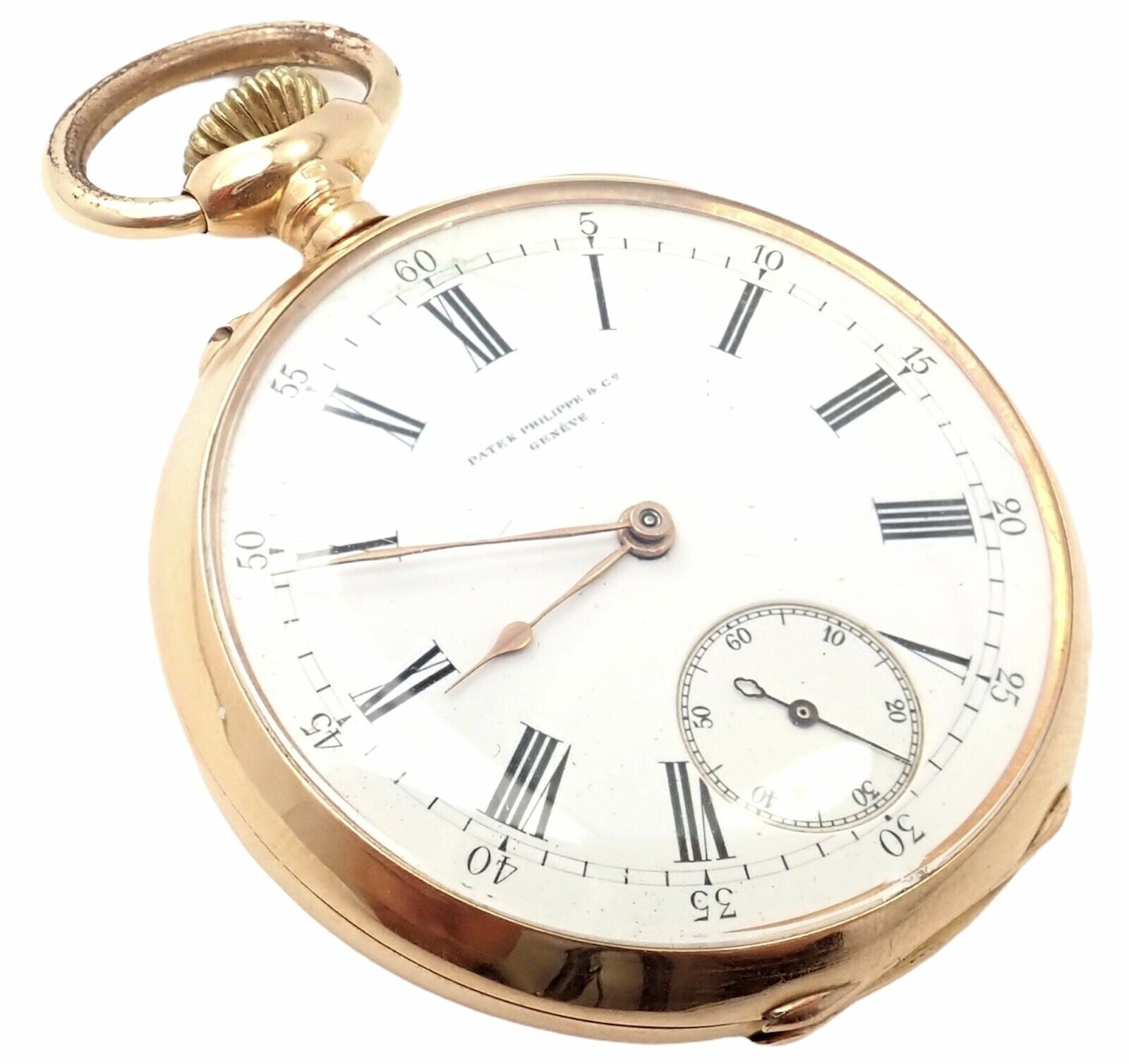 Rare! Patek Philippe 18k Yellow Gold Triple Signed 20s Pocket Watch c. 1890's | Fortrove