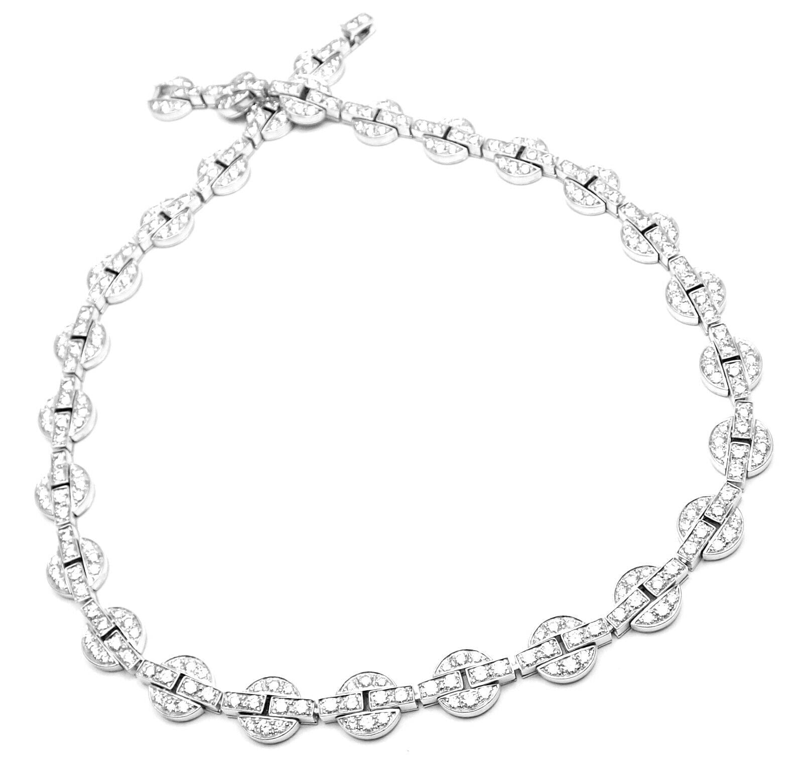 Rare! Authentic Cartier Orissa 18k White Gold Diamond Necklace Certificate Box | Fortrove