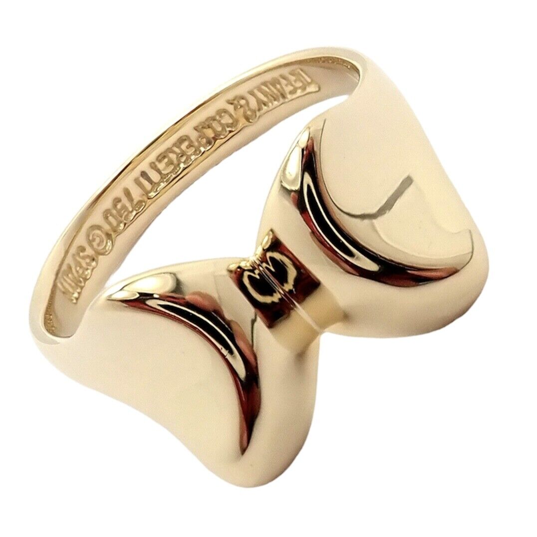 Tiffany & Co. 18k Yellow Gold Peretti Butterfly Bow Ring Sz 5.5 | Fortrove