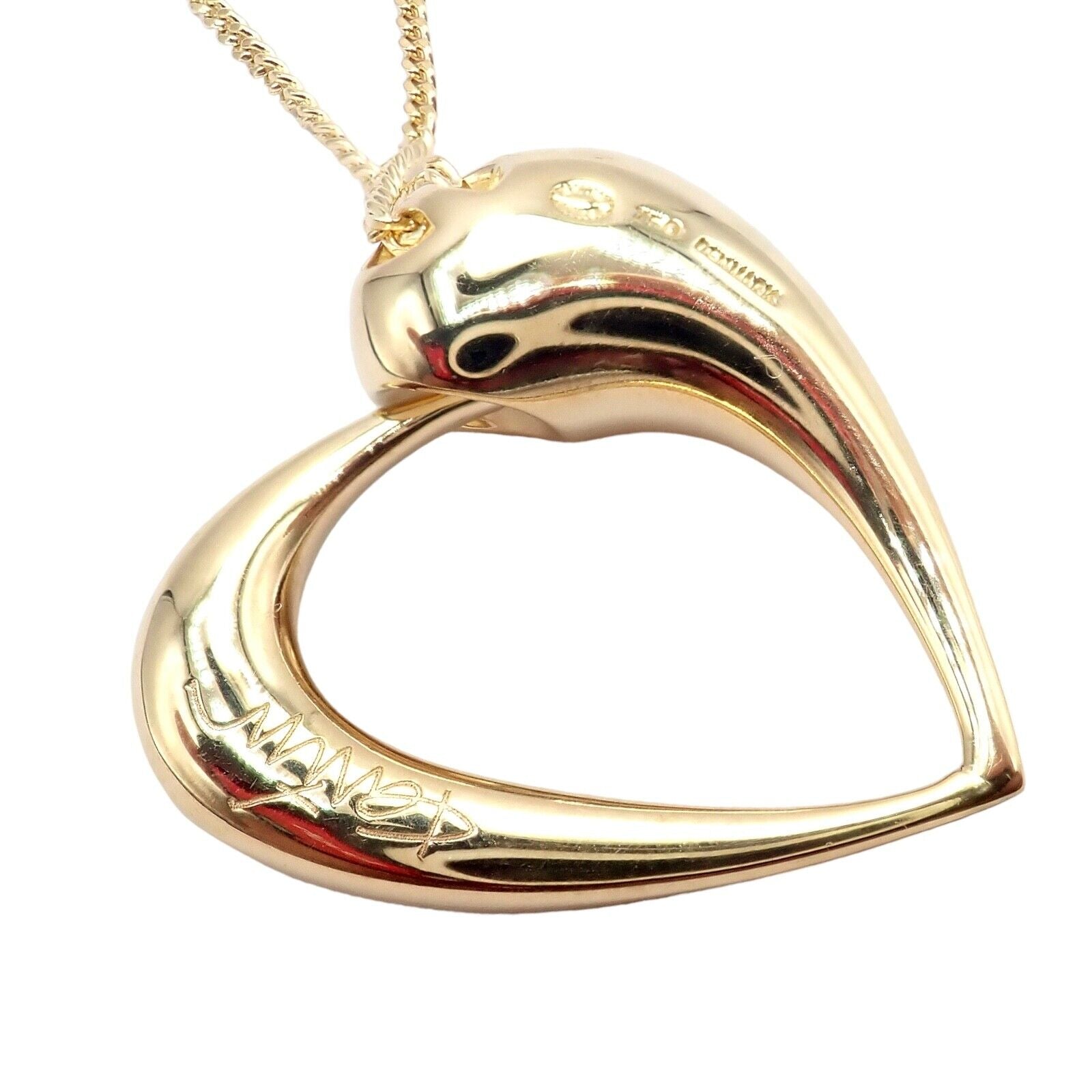 Rare Georg Jensen 18K Yellow Gold Diamond Snake Eating Tail Ouroboros Necklace | Fortrove