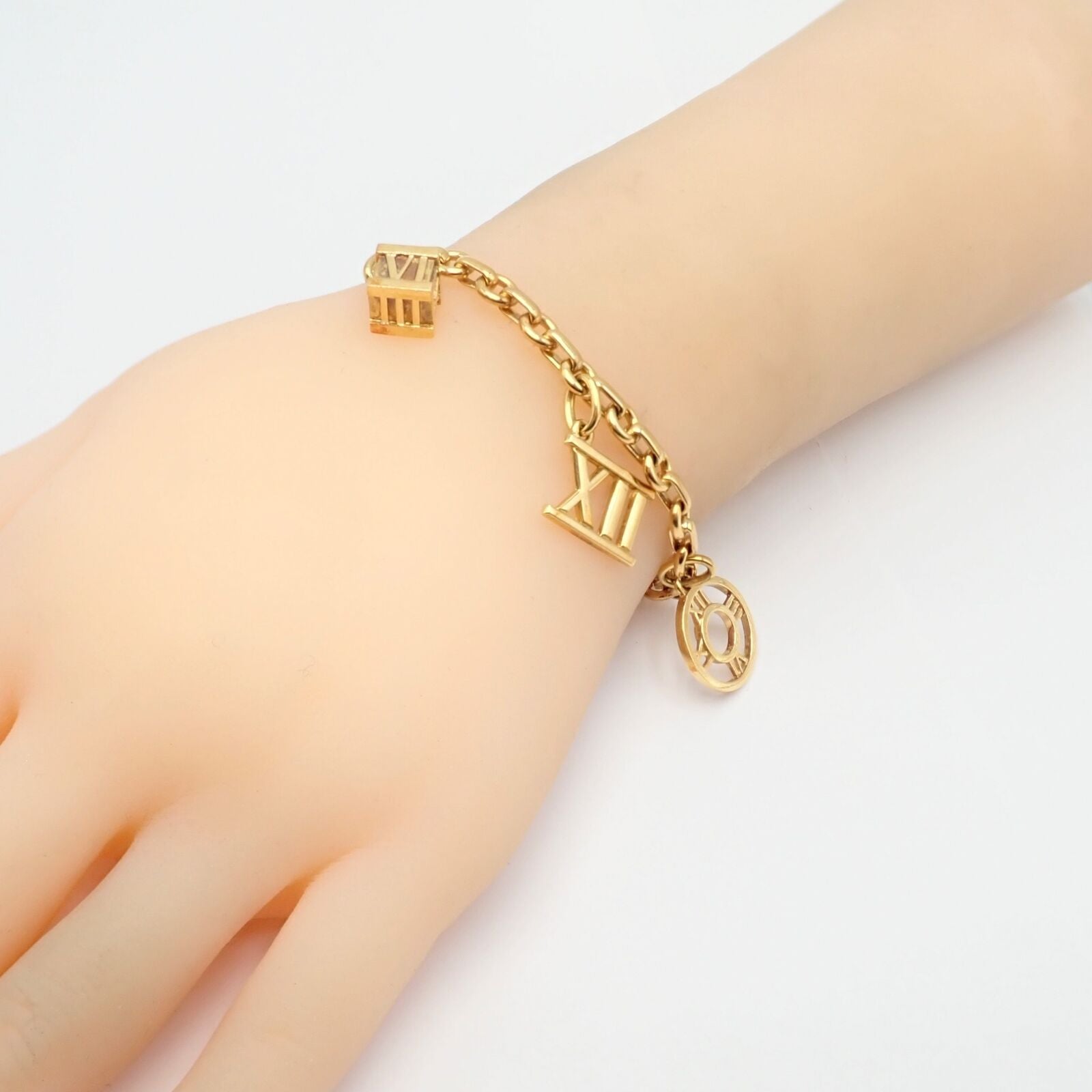 Vintage Tiffany & Co. 18k Yellow Gold Atlas Charm Bracelet 2003 | Fortrove