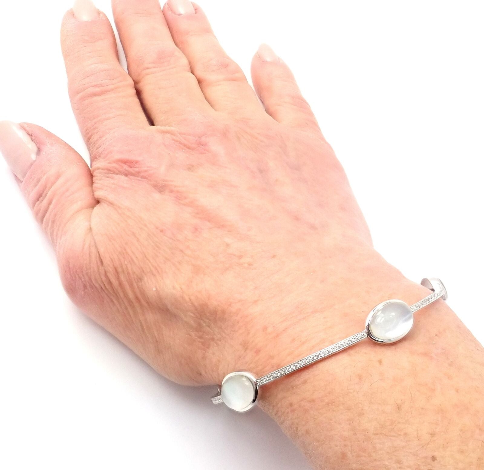 Ivanka Trump Bubble 18k Gold Diamond Crystal MOP Set Necklace Bracelet Earrings | Fortrove