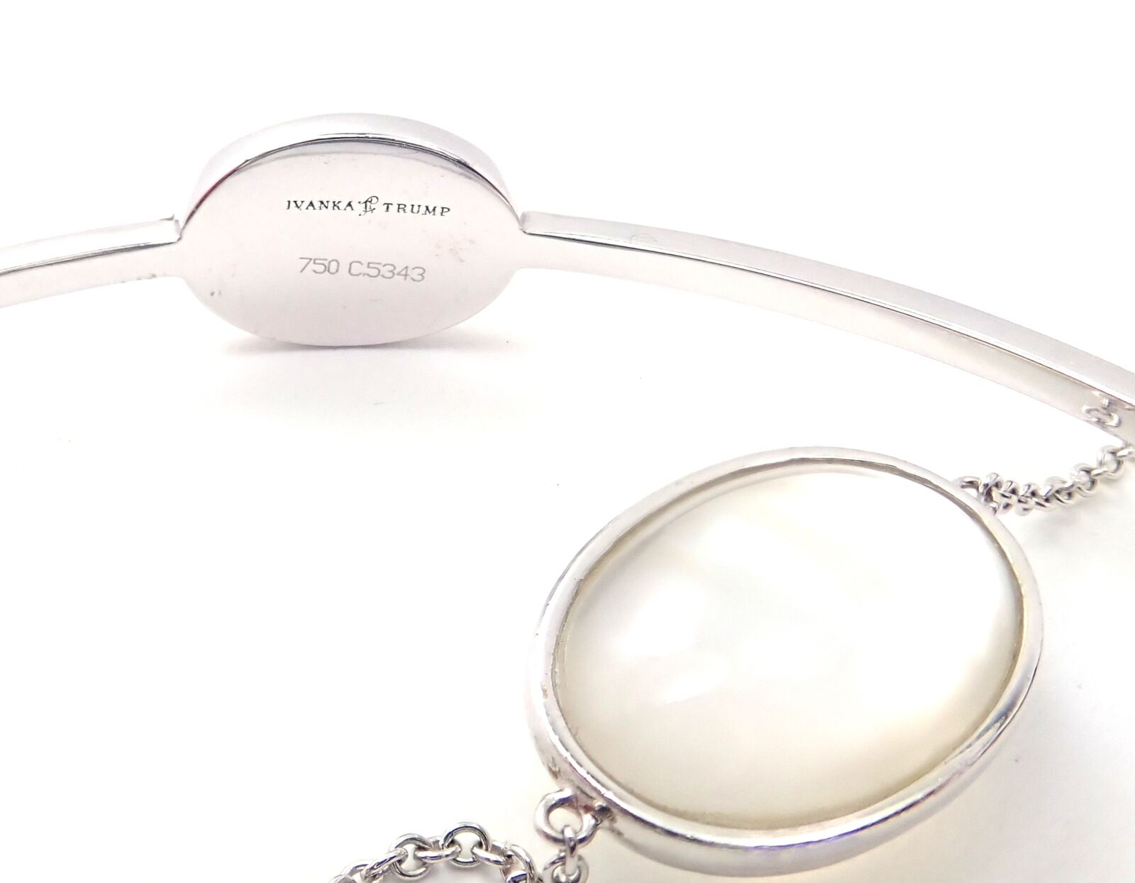 Ivanka Trump Bubble 18k Gold Diamond Crystal MOP Set Necklace Bracelet Earrings | Fortrove