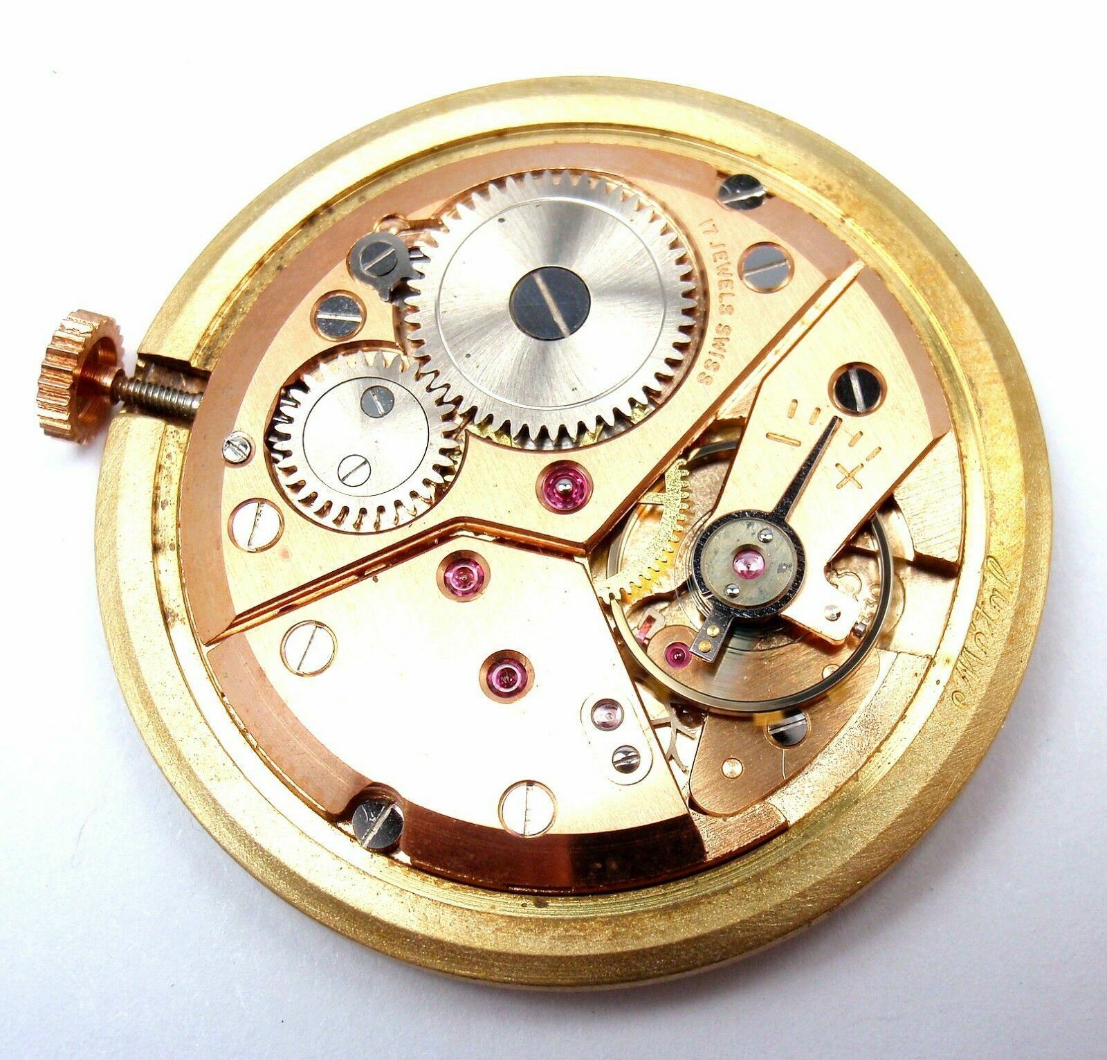 Authentic! Ferrotex Avion 18k Yellow Gold Manual Wind 17j Watch | Fortrove