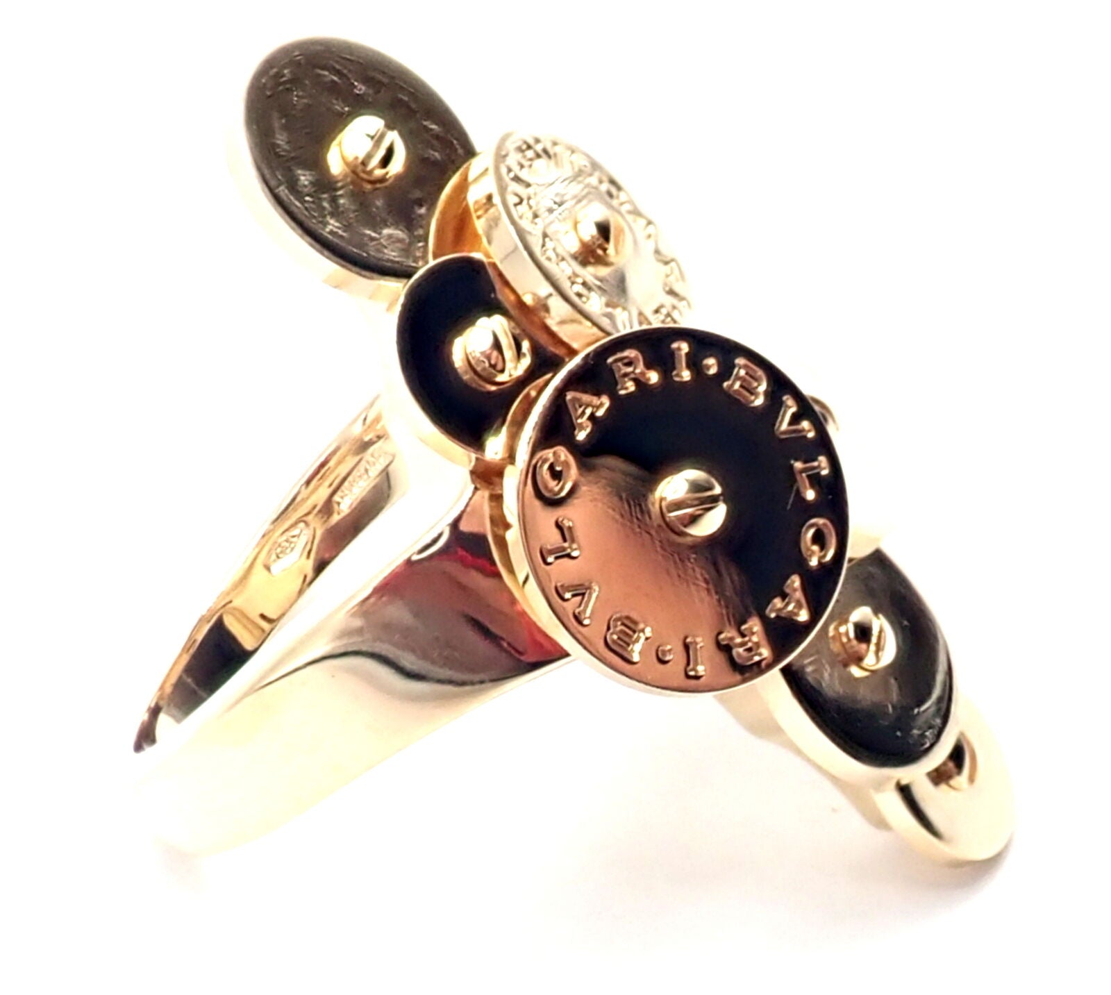 Authentic! Bvlgari Bulgari Cicladi 18k Yellow Gold Large Ring | Fortrove