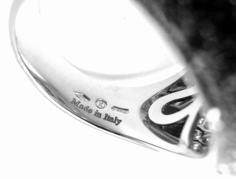 Damiani 18k White Gold Large 3.21ctw Diamond Gold Ring sz 7 | Fortrove