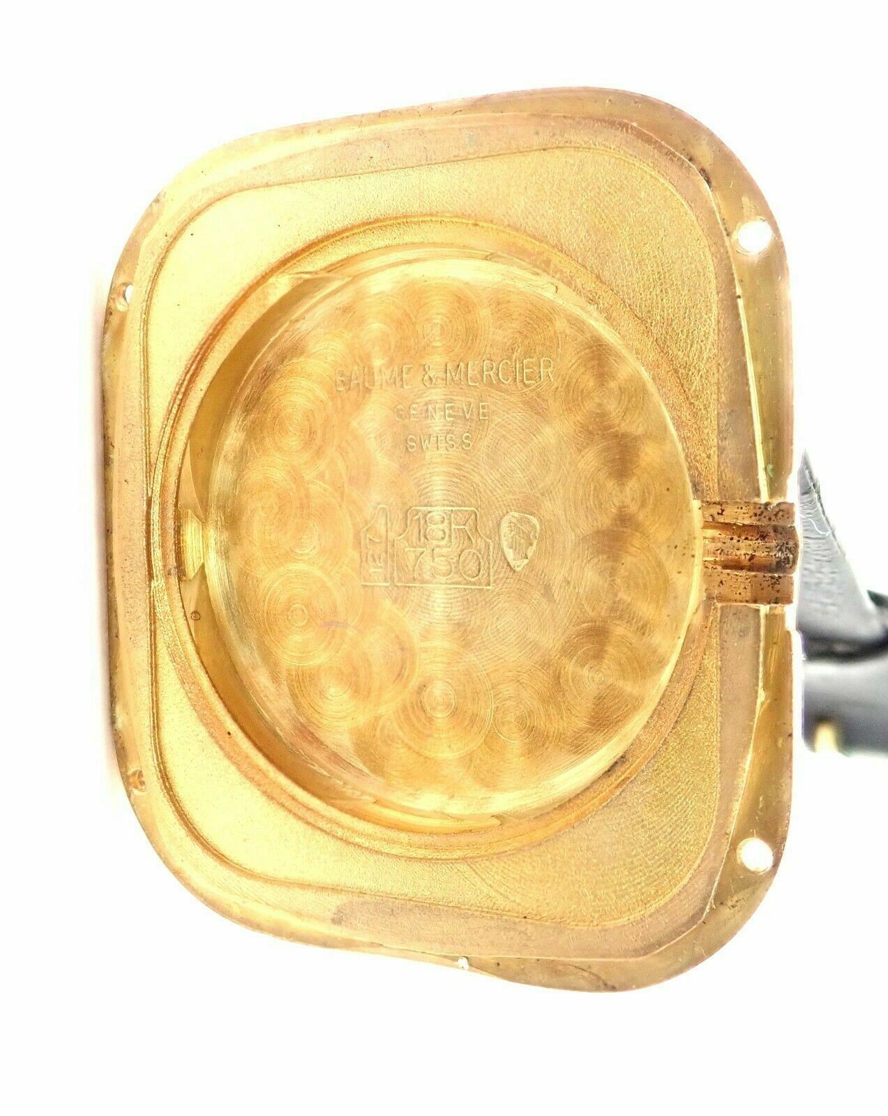 Authentic! Baume & Mercier 18k Yellow Gold Manual Wind Watch 38304 | Fortrove