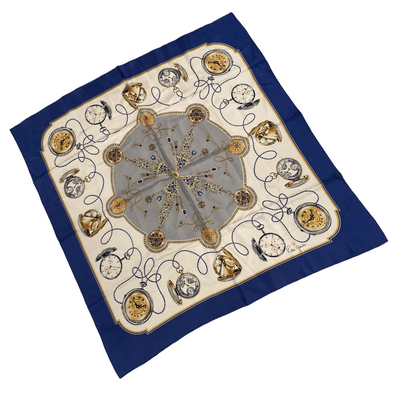 Authentic RARE! Rolex Geneve Swiss Vintage 90cm Silk Scarf | Fortrove